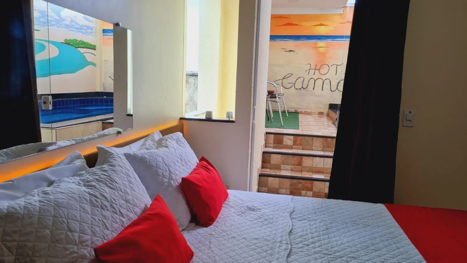 Bed in Hotel Camocim