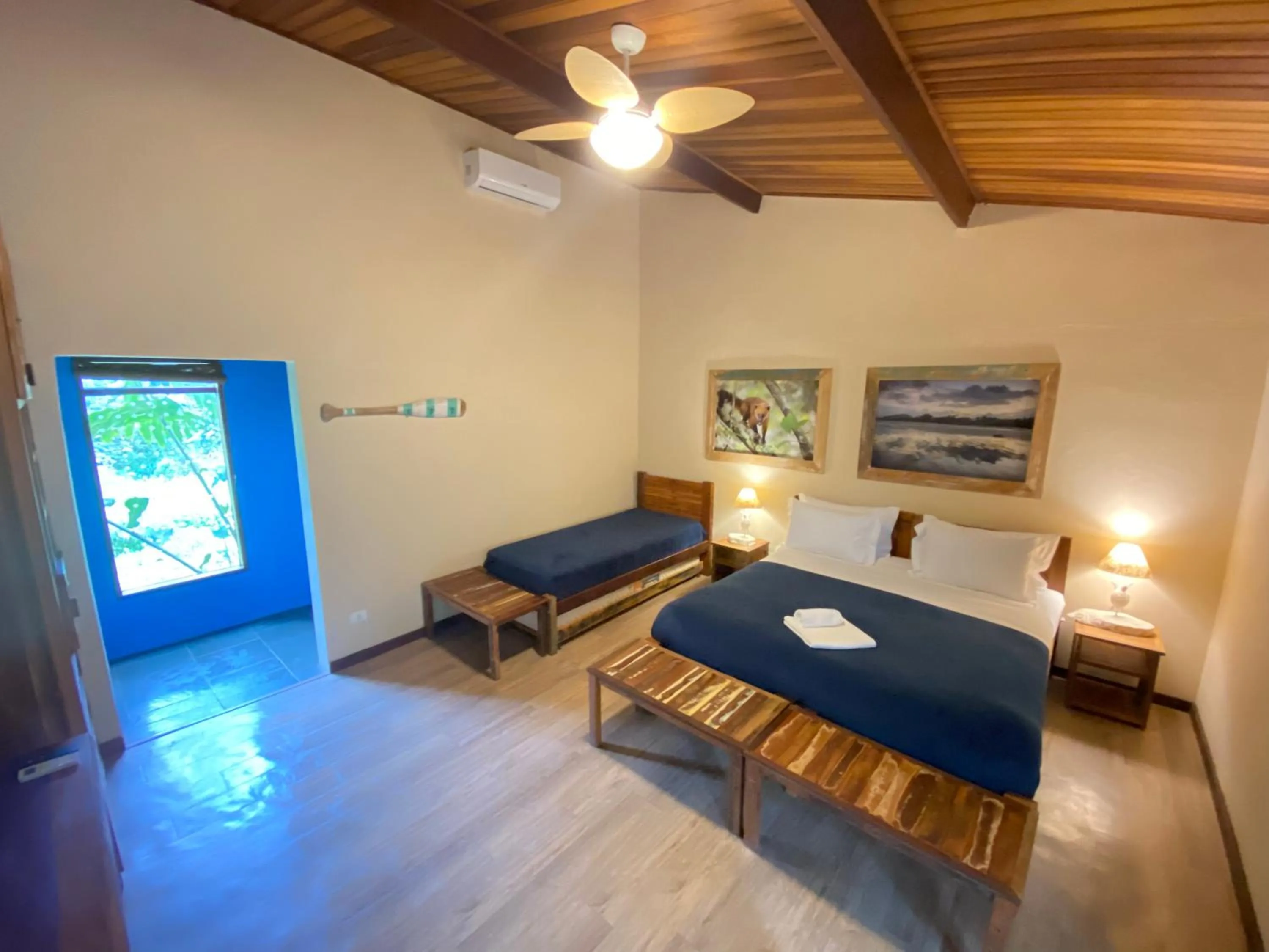 Bed in Banana Bamboo Ecolodge