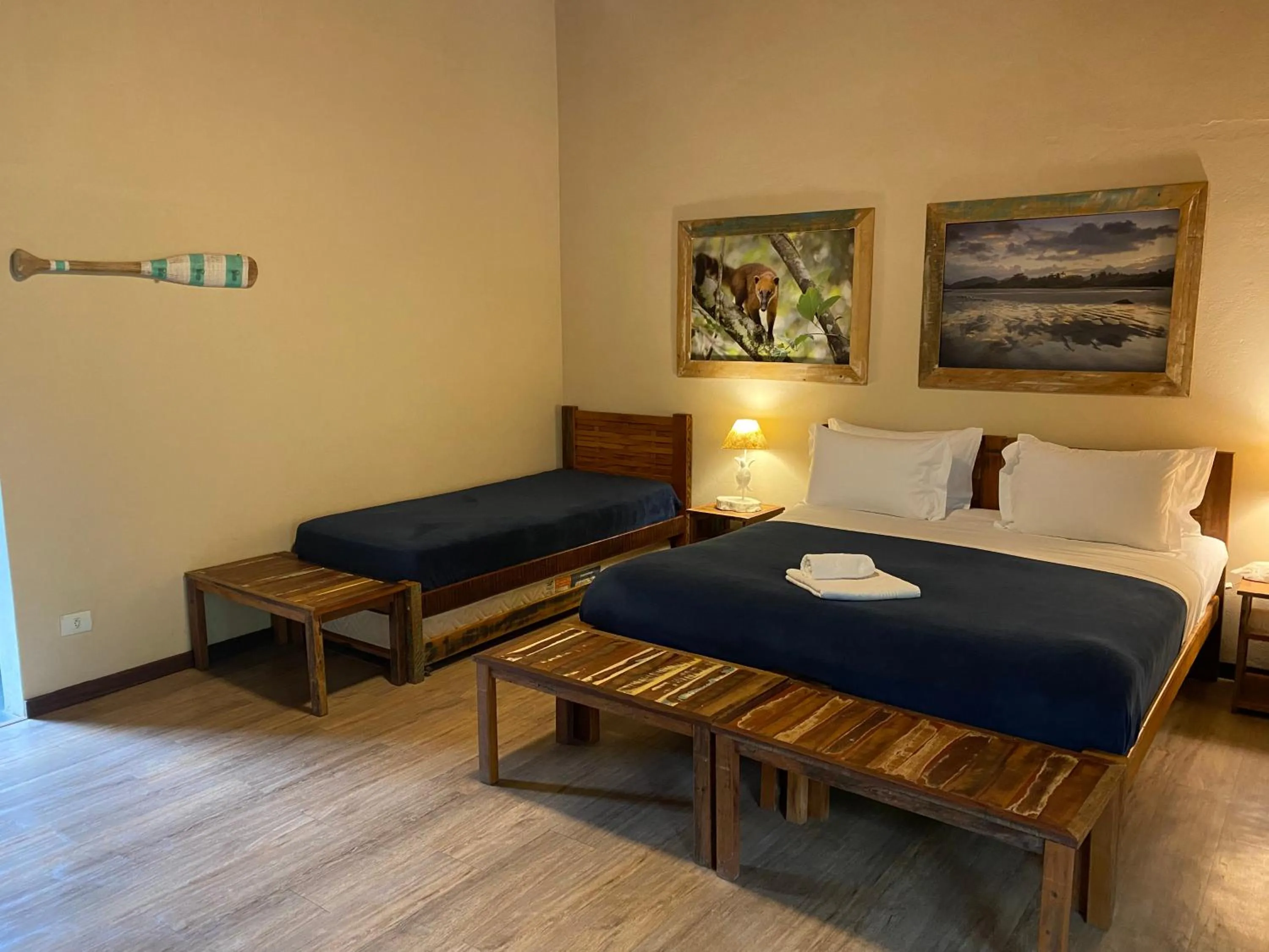 Bed in Banana Bamboo Ecolodge