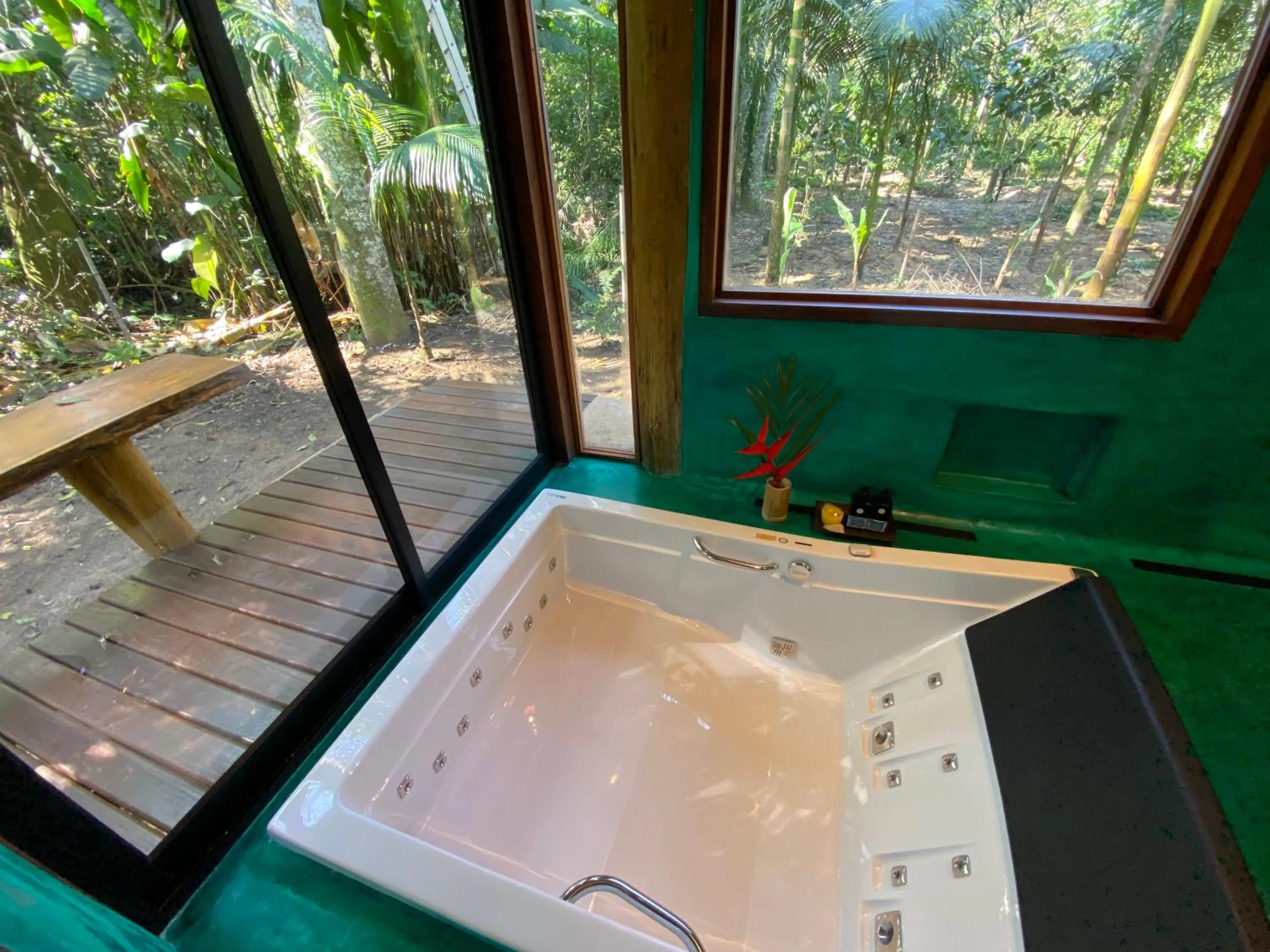 Hot Tub in Banana Bamboo Ecolodge