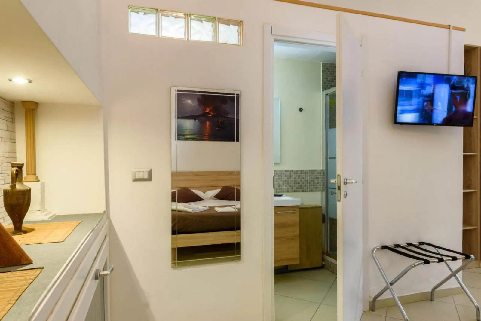 Bathroom, Bed in Sarracino Relais