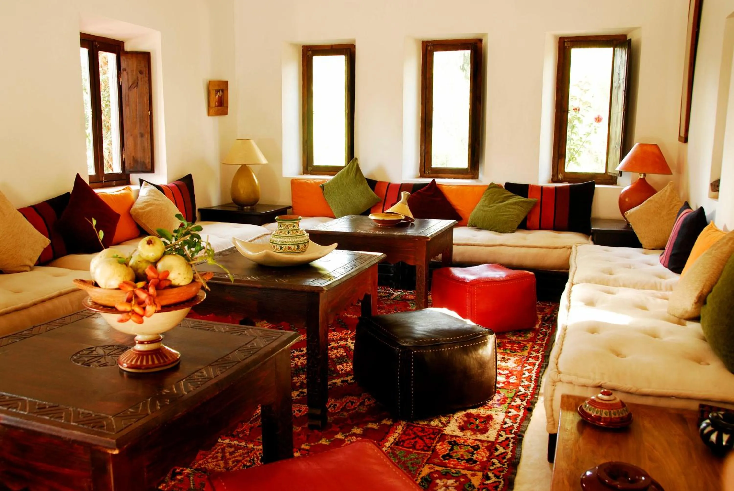 Living room in Maison d'Hôtes Kasbah Azul