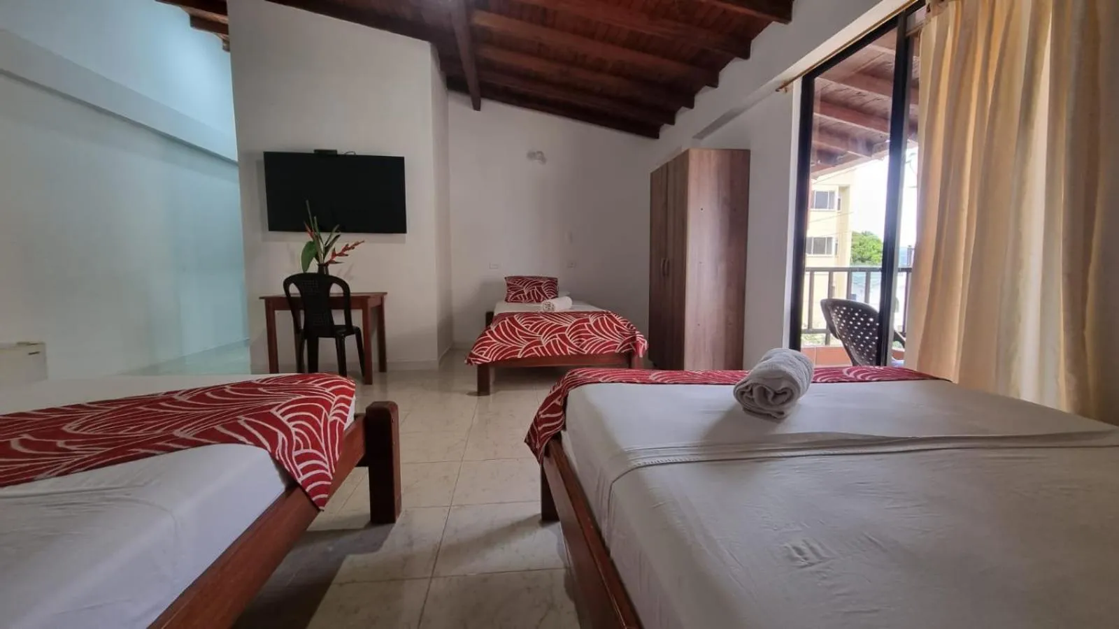 Bed in Hotel Bahía Yubarta