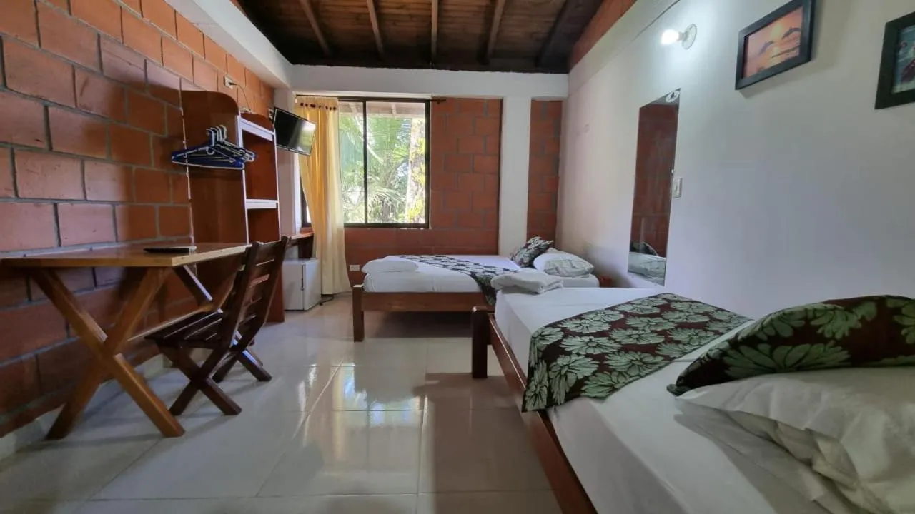 Bed in Hotel Bahía Yubarta
