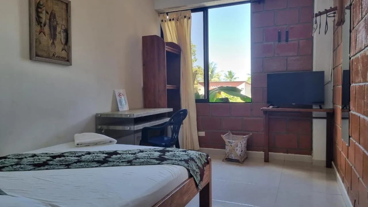 Bed in Hotel Bahía Yubarta