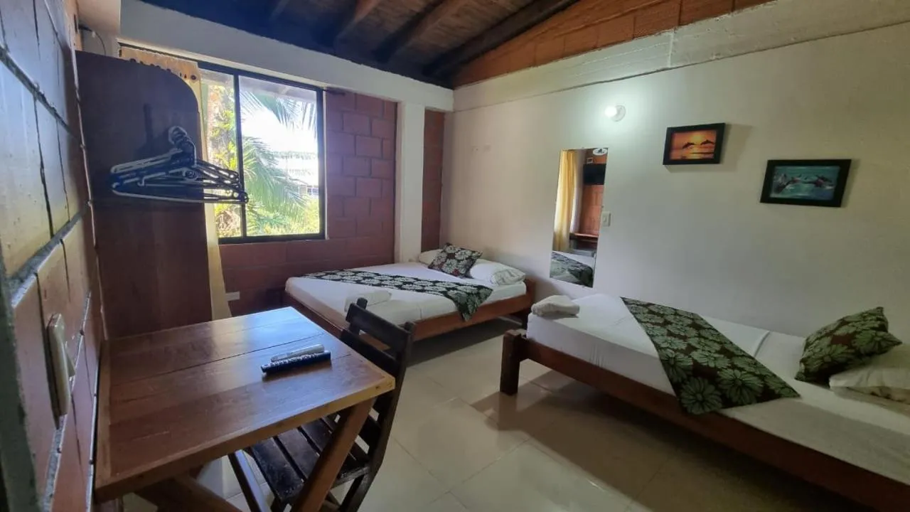 Bed in Hotel Bahía Yubarta