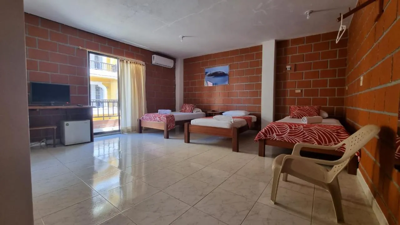 Bed in Hotel Bahía Yubarta