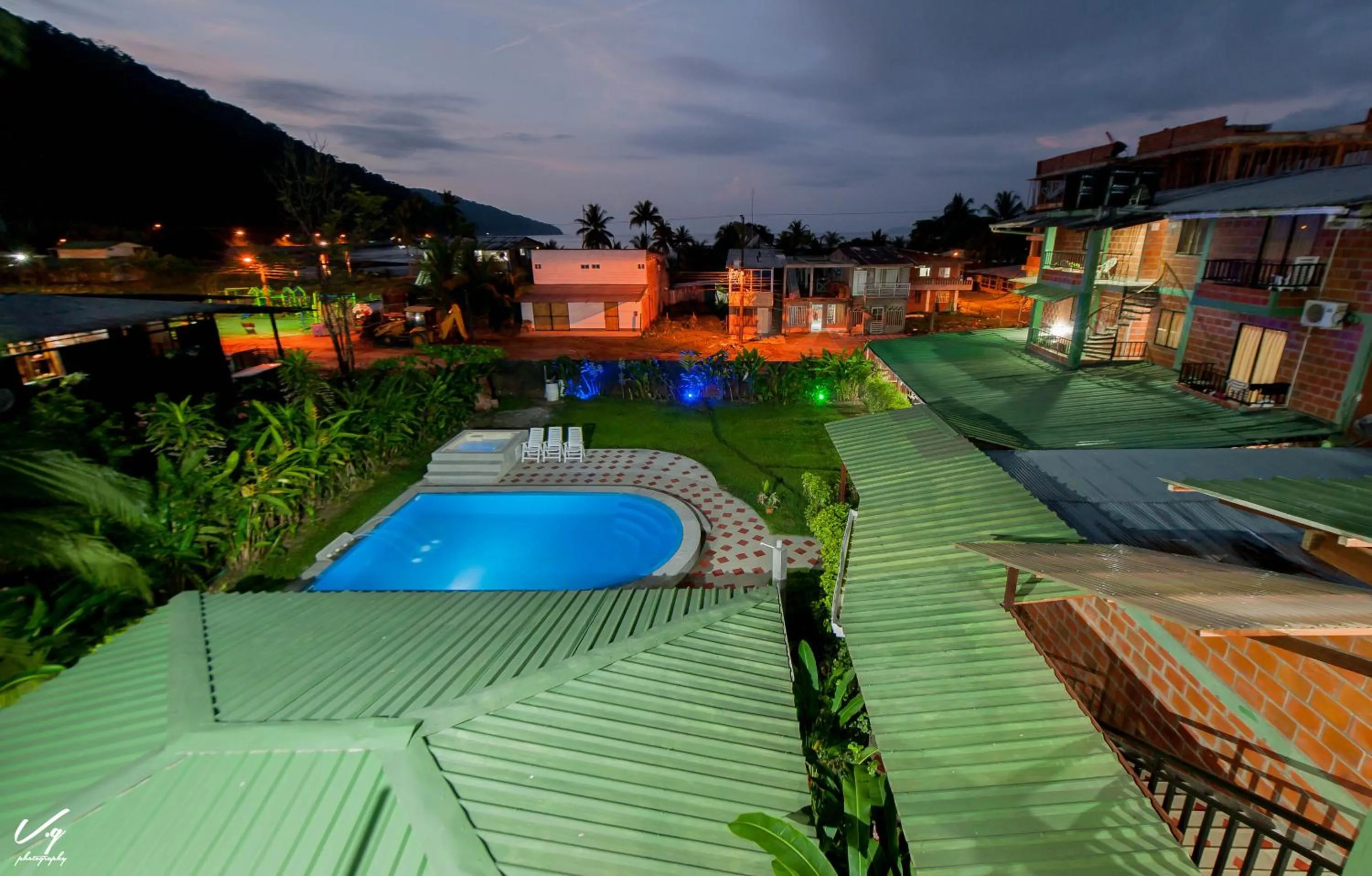 Swimming pool in Hotel Bahía Yubarta