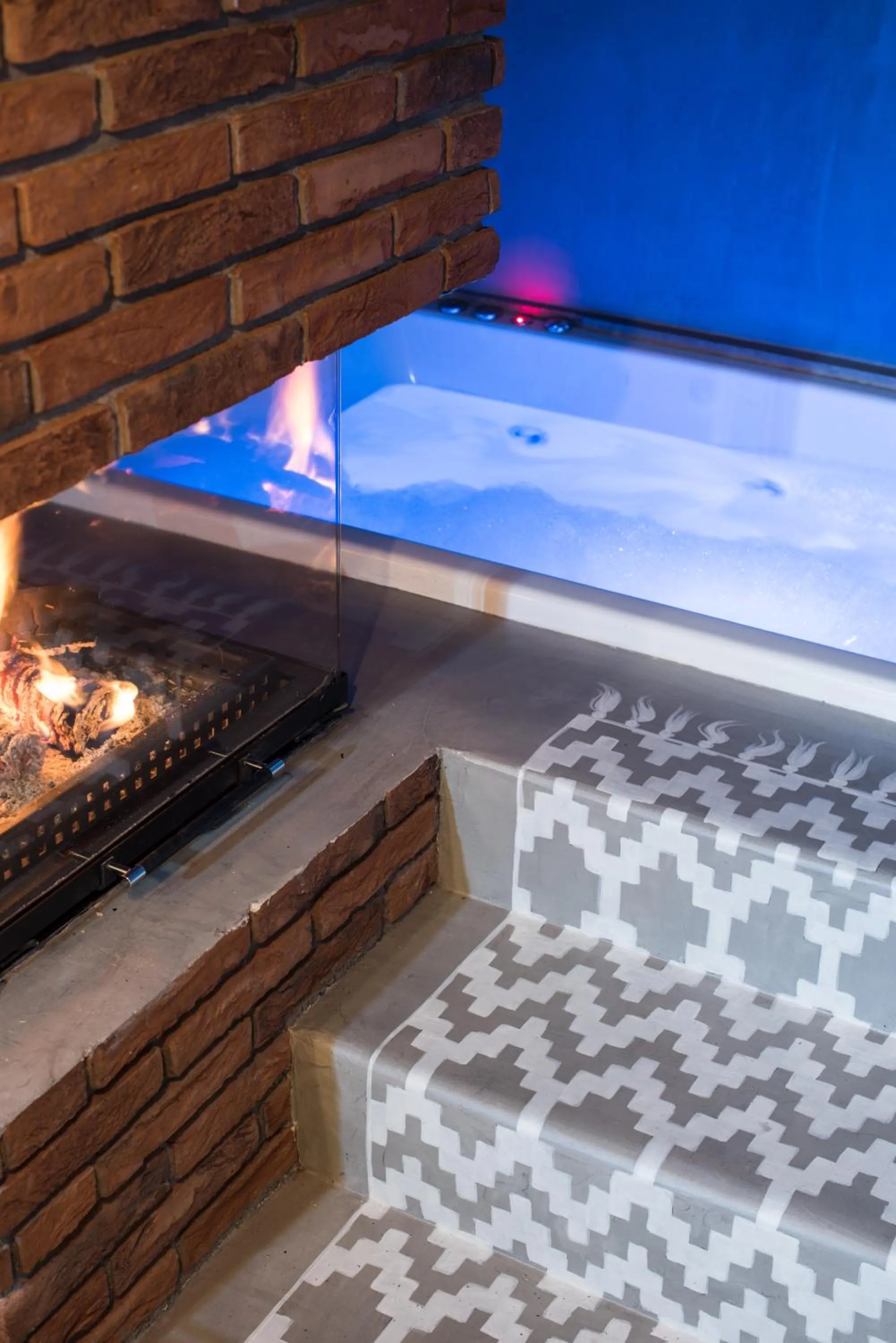 Decorative detail in Olganos VL Luxury Rooms & Suites