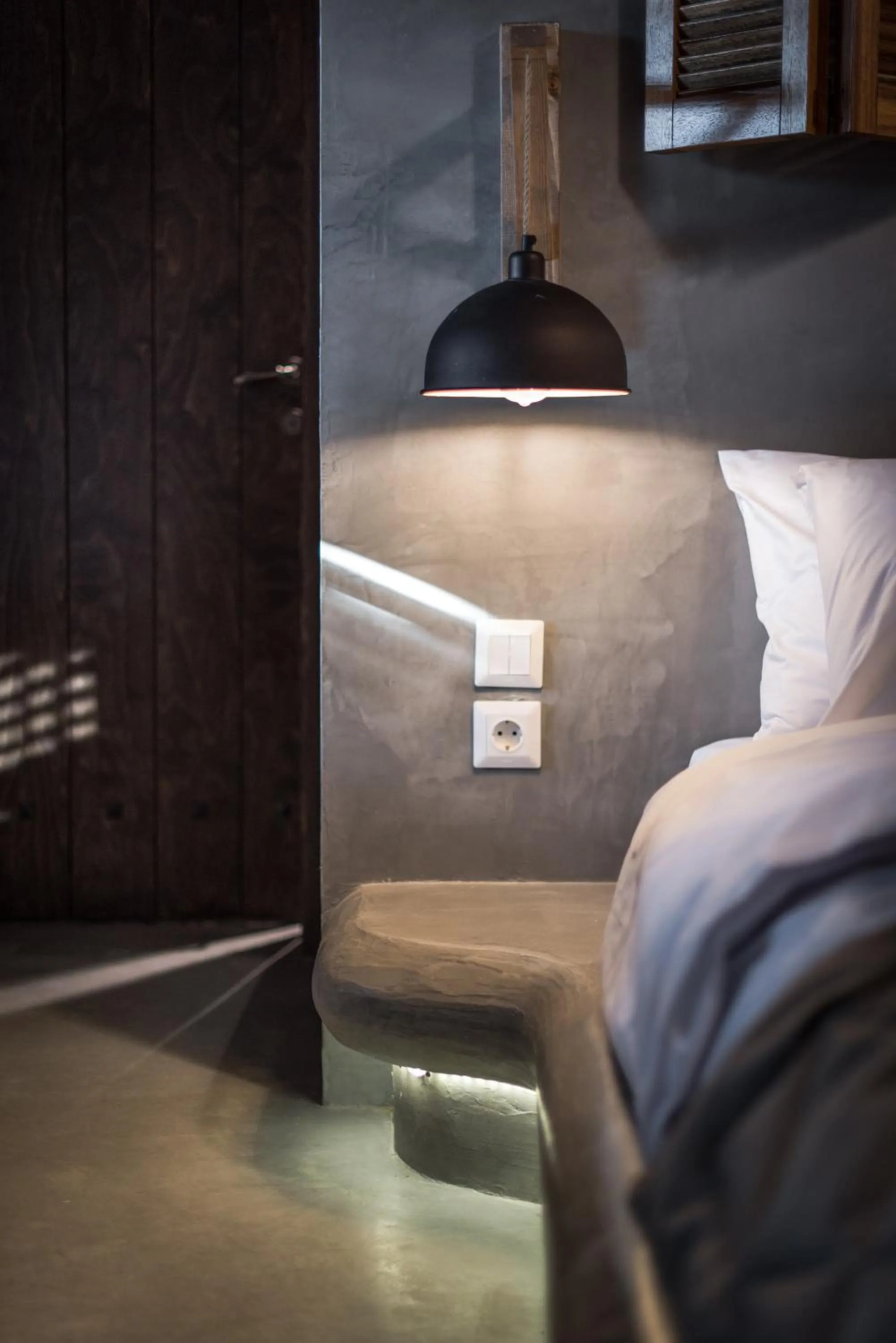 Decorative detail, Bed in Olganos VL Luxury Rooms & Suites