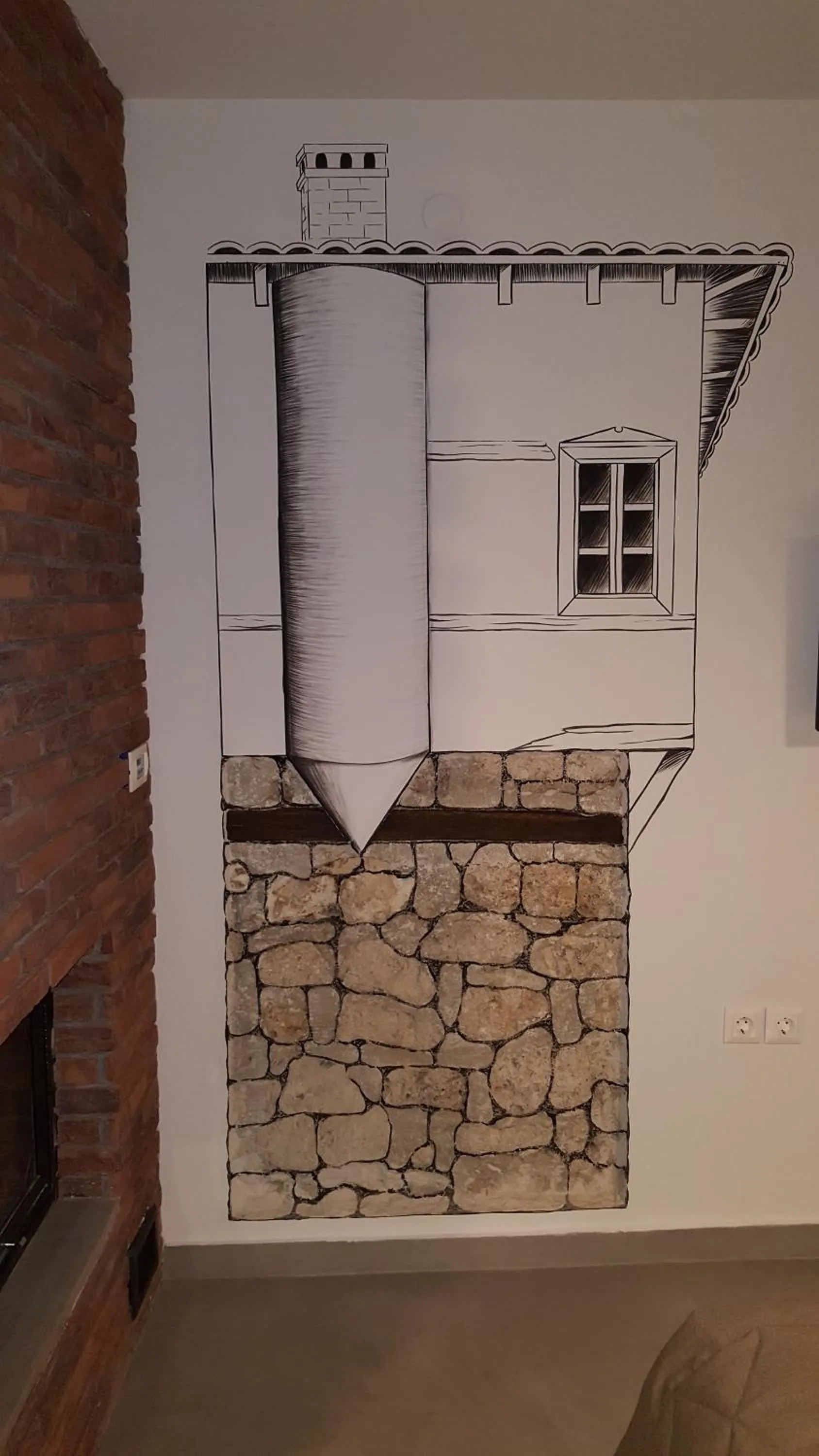 Decorative detail in Olganos VL Luxury Rooms & Suites