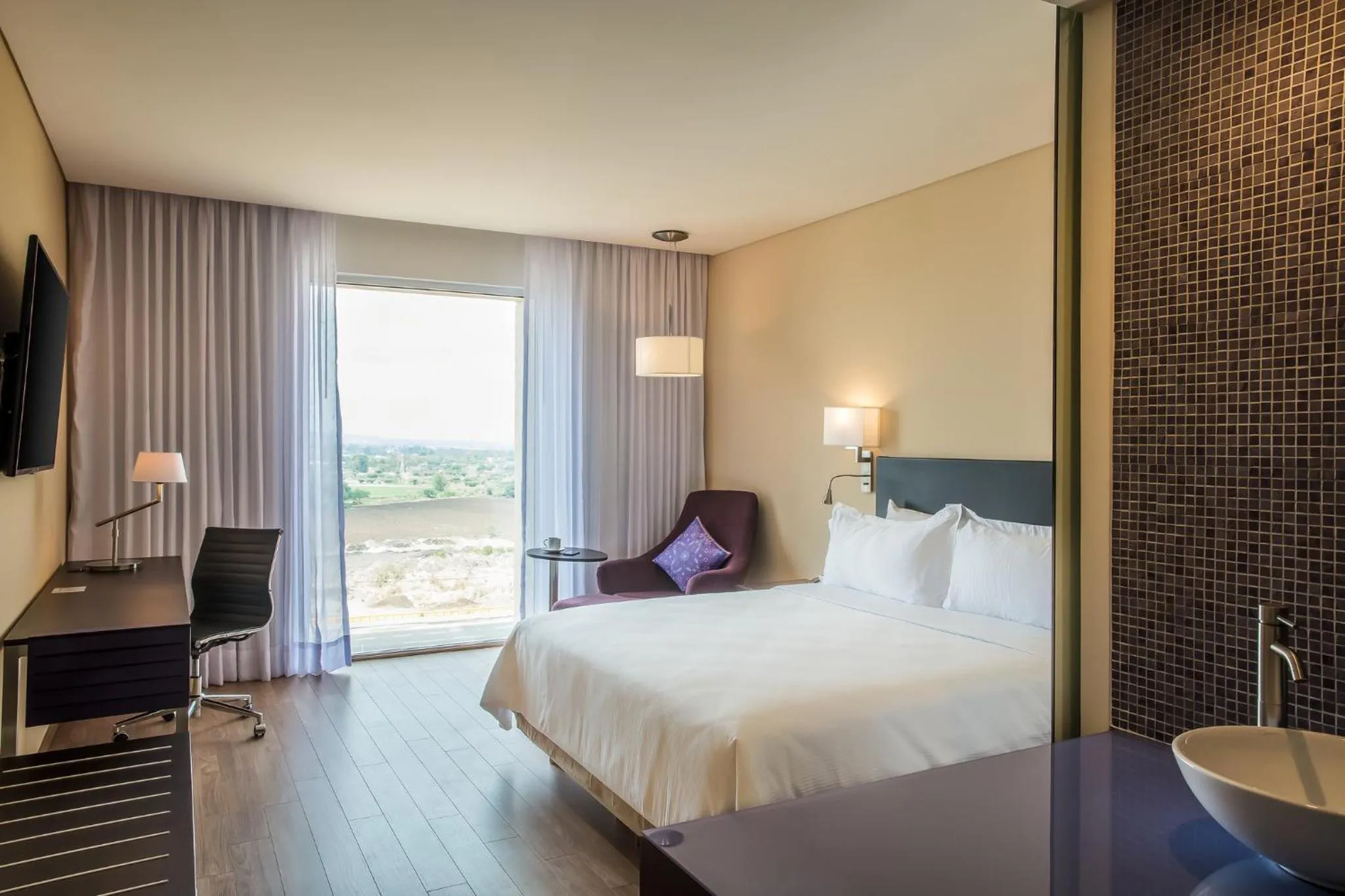 Photo of the whole room, Bed in Fiesta Inn Silao Puerto Interior