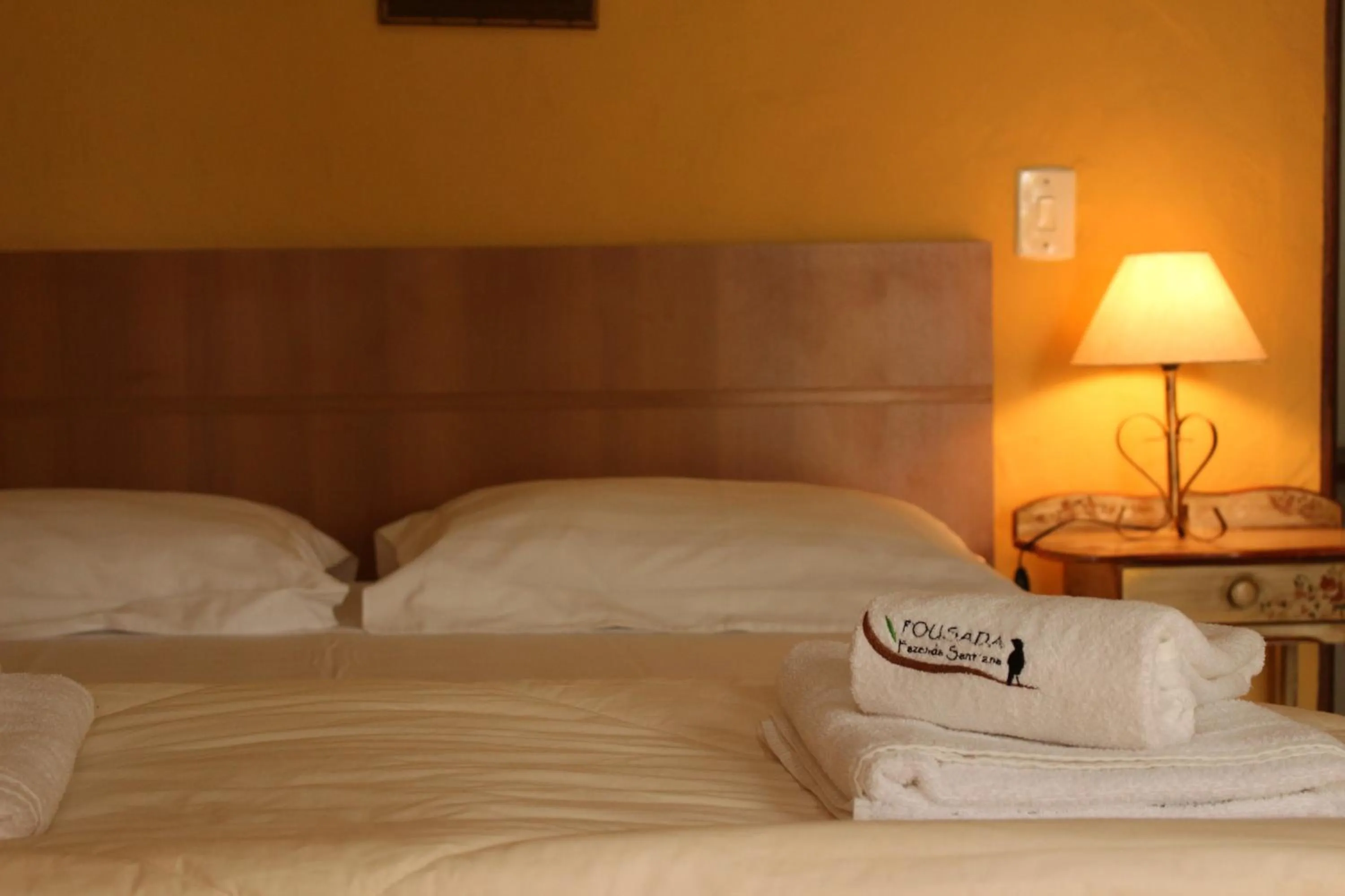 Bed in Pousada Fazenda Sant’Ana
