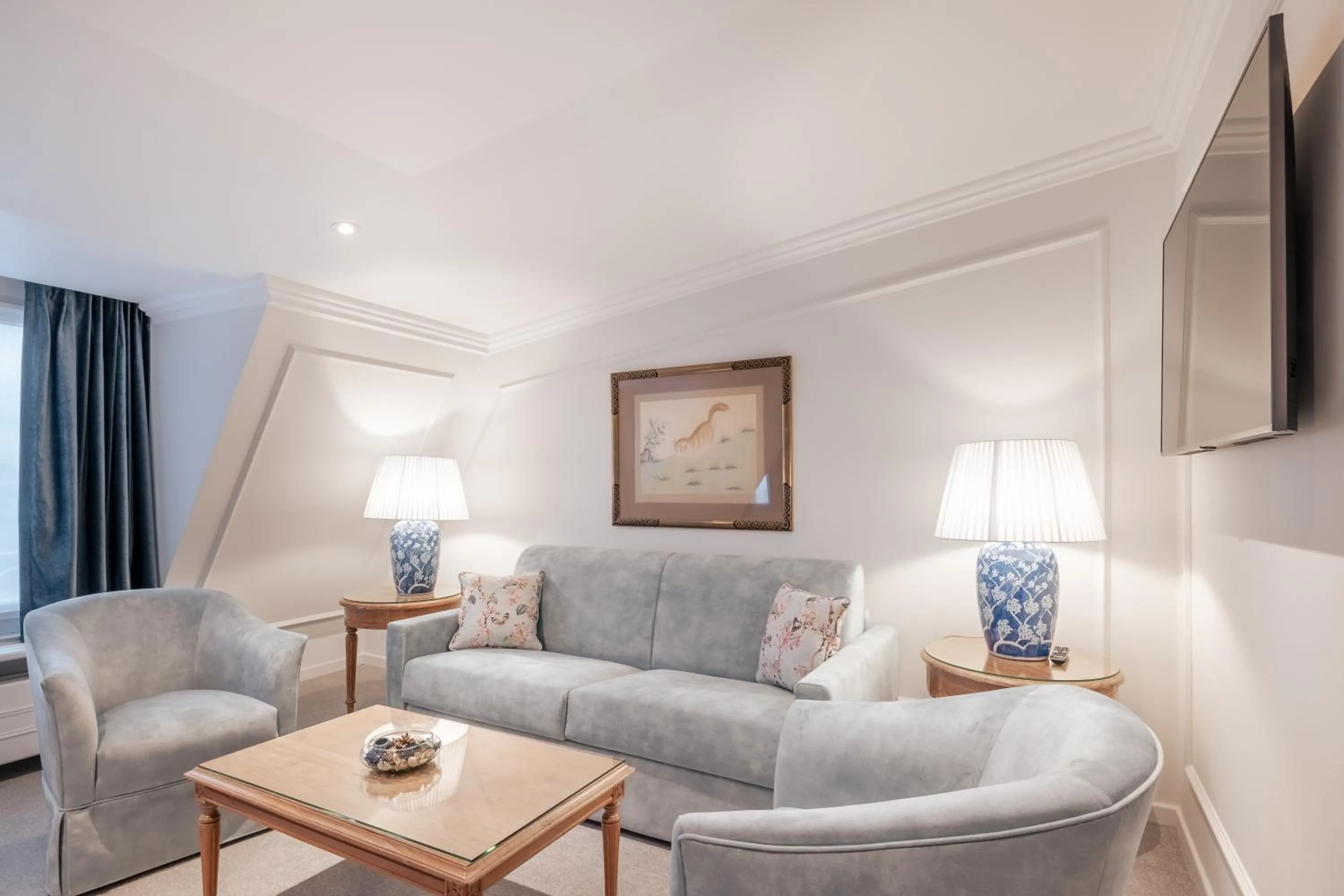 Seating area in Hotel Manos Stephanie