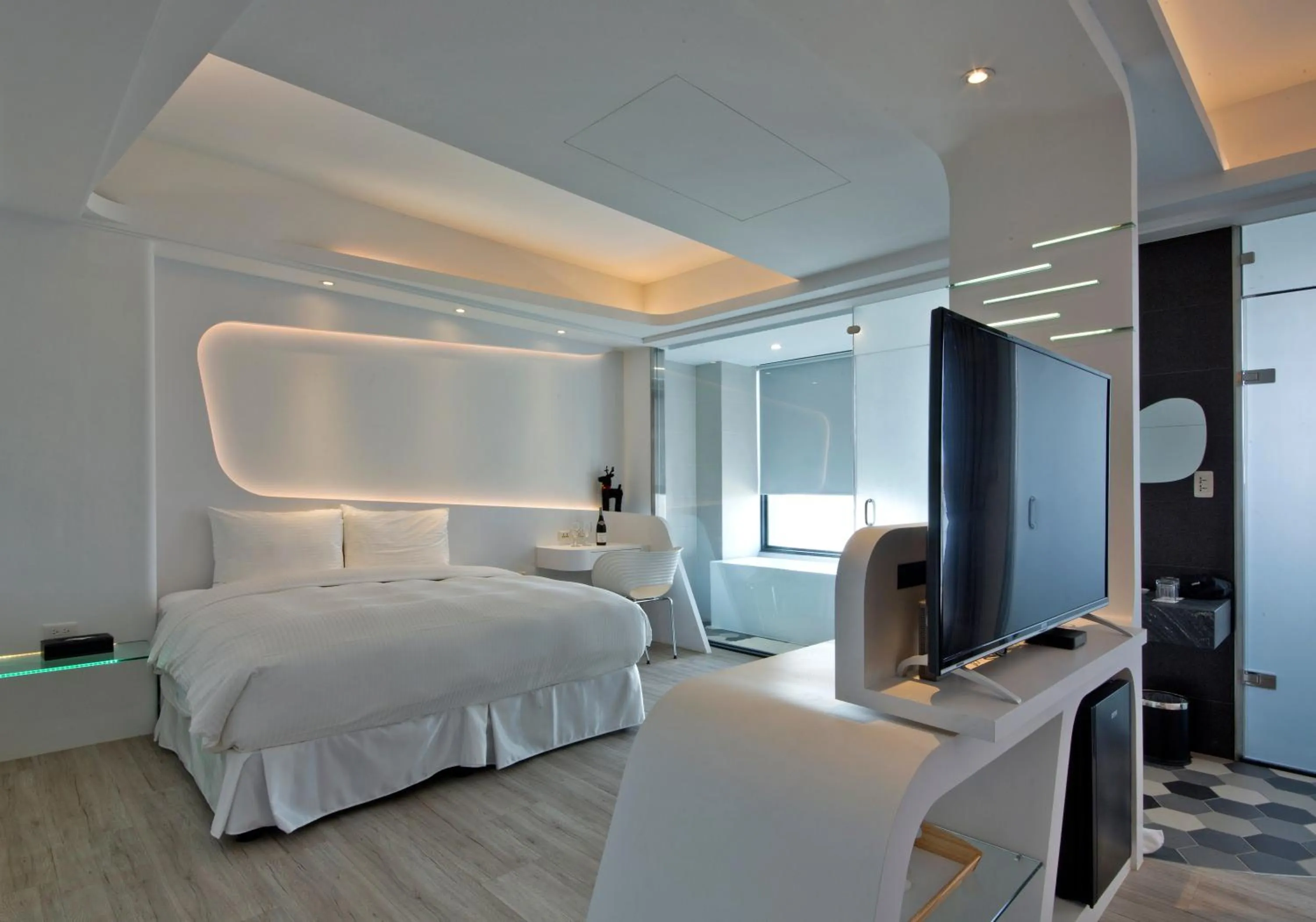 Decorative detail, Bed in Joy Inn