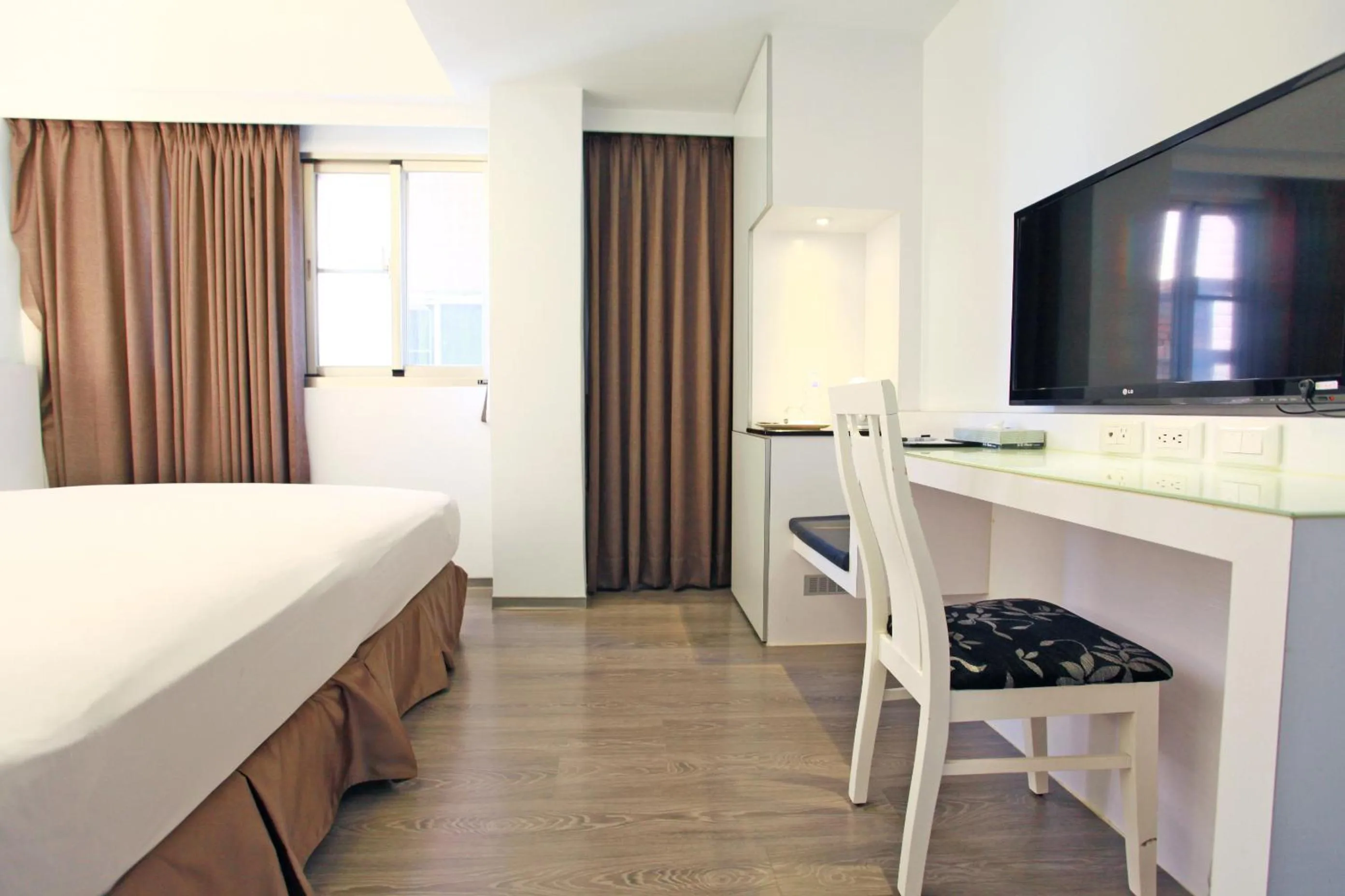 TV and multimedia, Bed in Taitung Yes Hotel