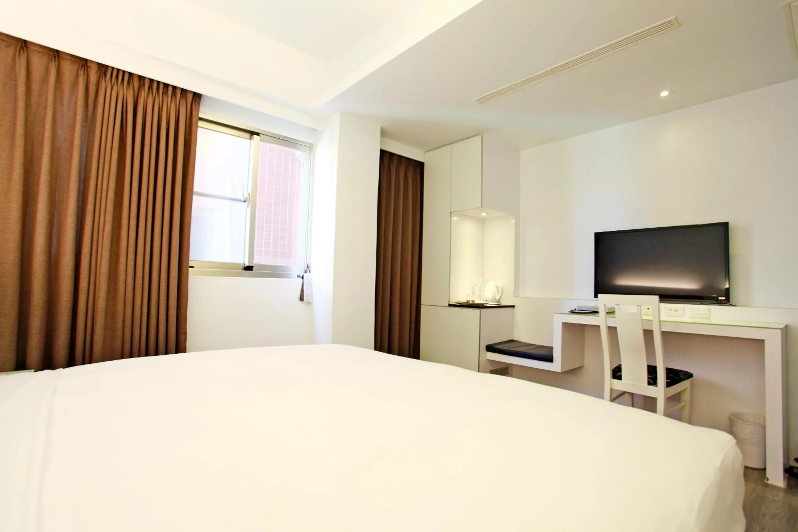 TV and multimedia, Bed in Taitung Yes Hotel