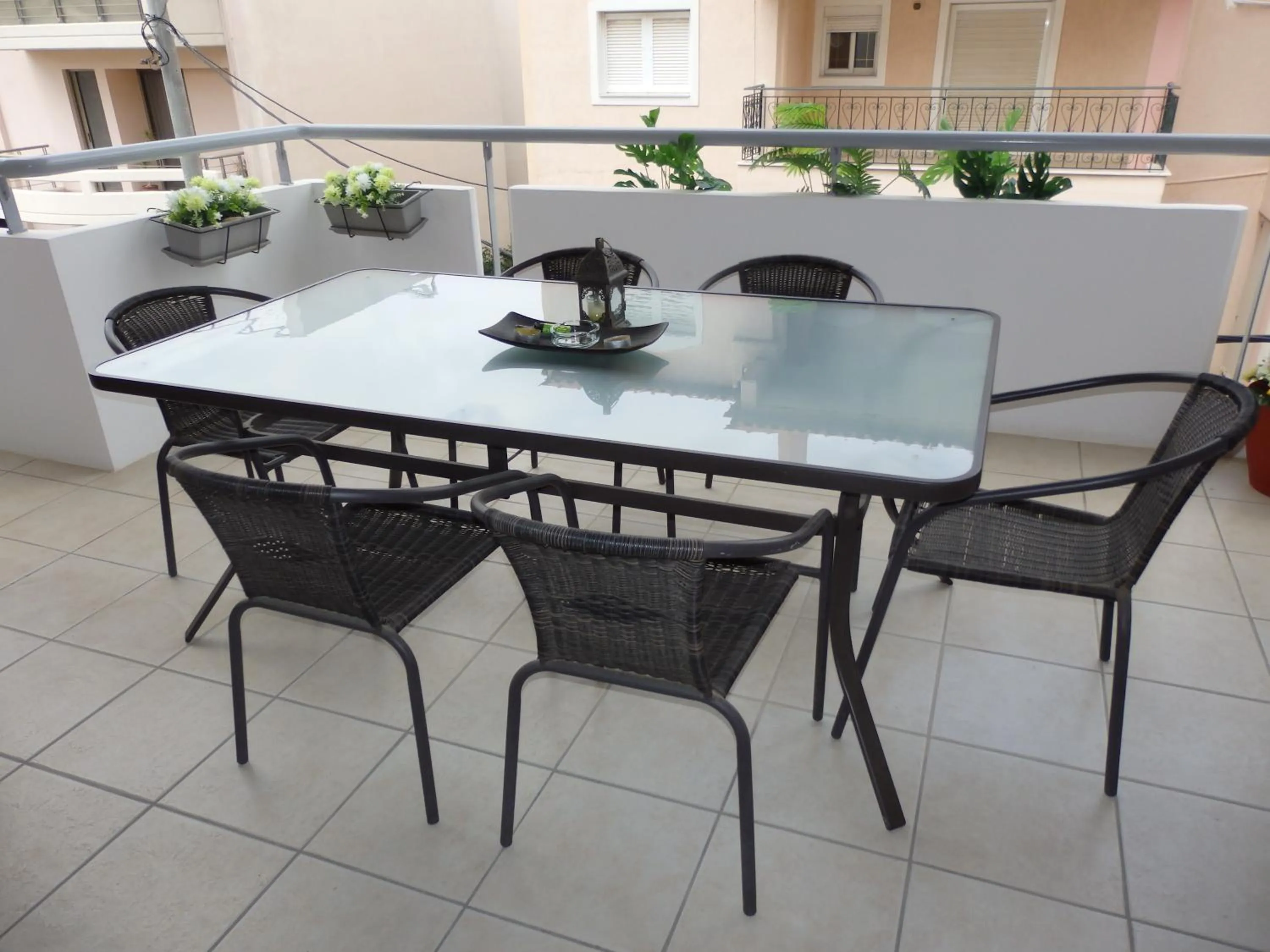 Balcony/Terrace in A&J Apartments or Rooms athens airport