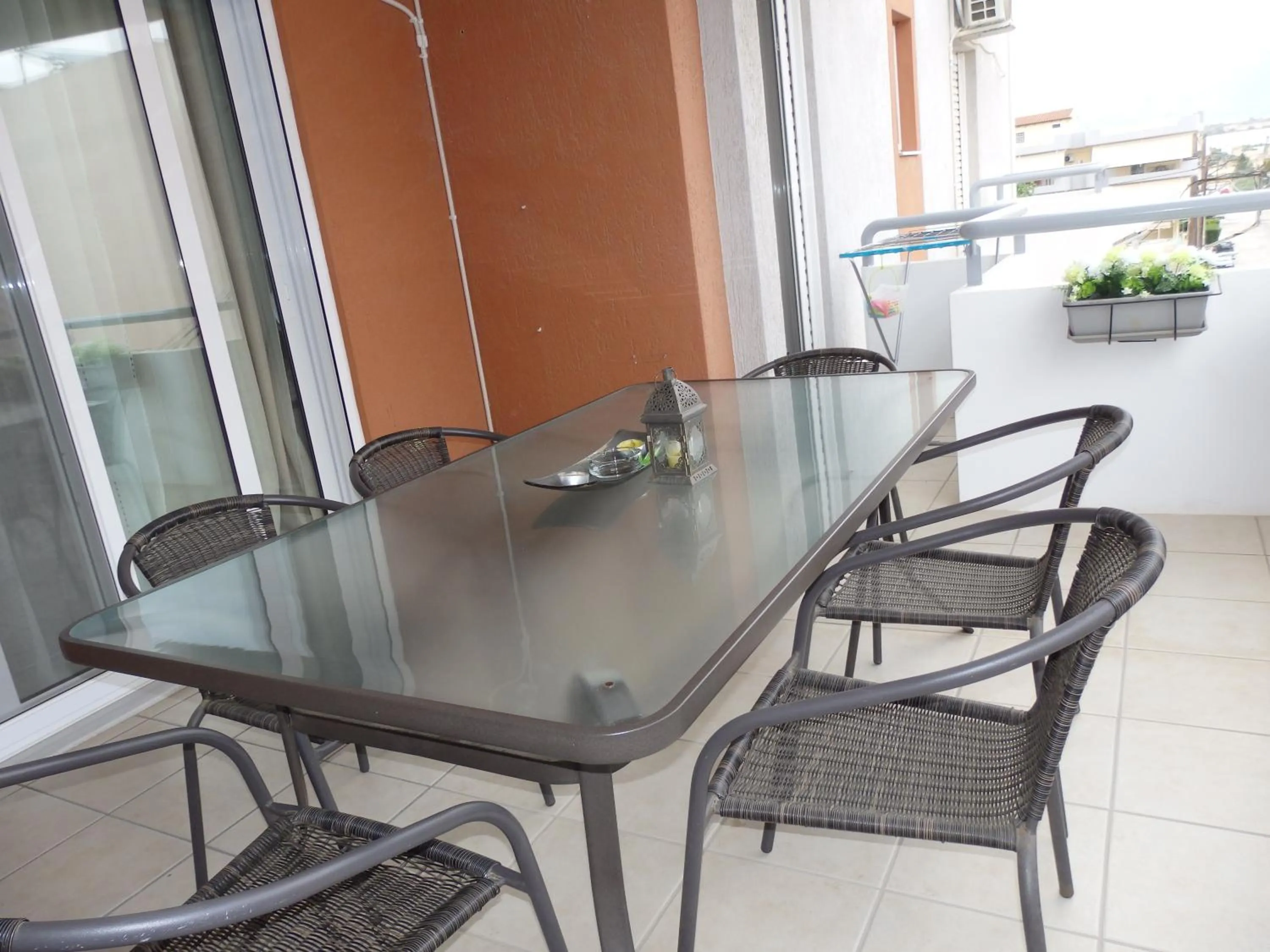 Balcony/Terrace in A&J Apartments or Rooms athens airport