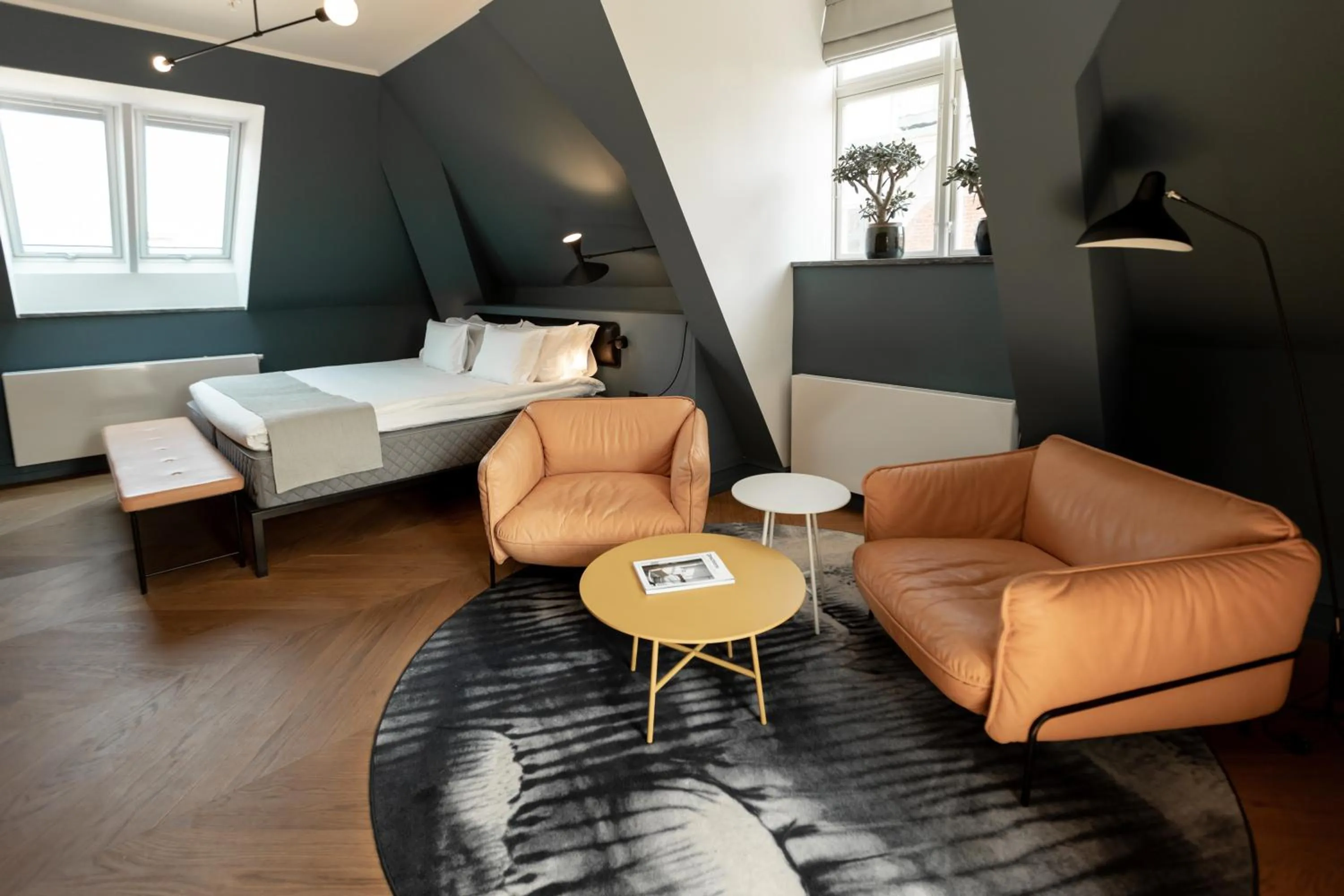 Seating area, Bed in Nobis Hotel Copenhagen, a Member of Design Hotels