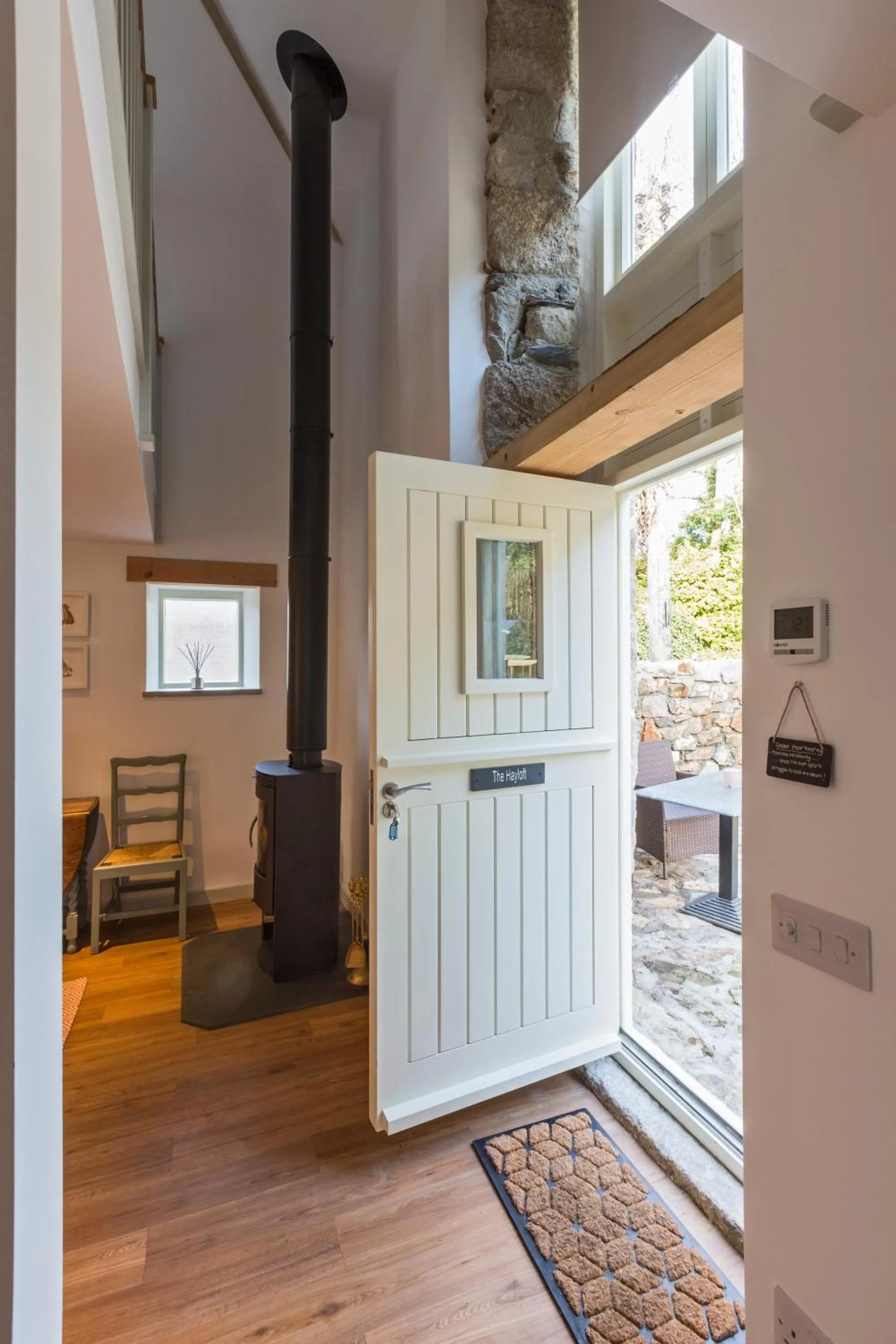 Facade/entrance in Red River Stables - Peaceful, beautiful grounds, swimming pool, central location for West Cornwall