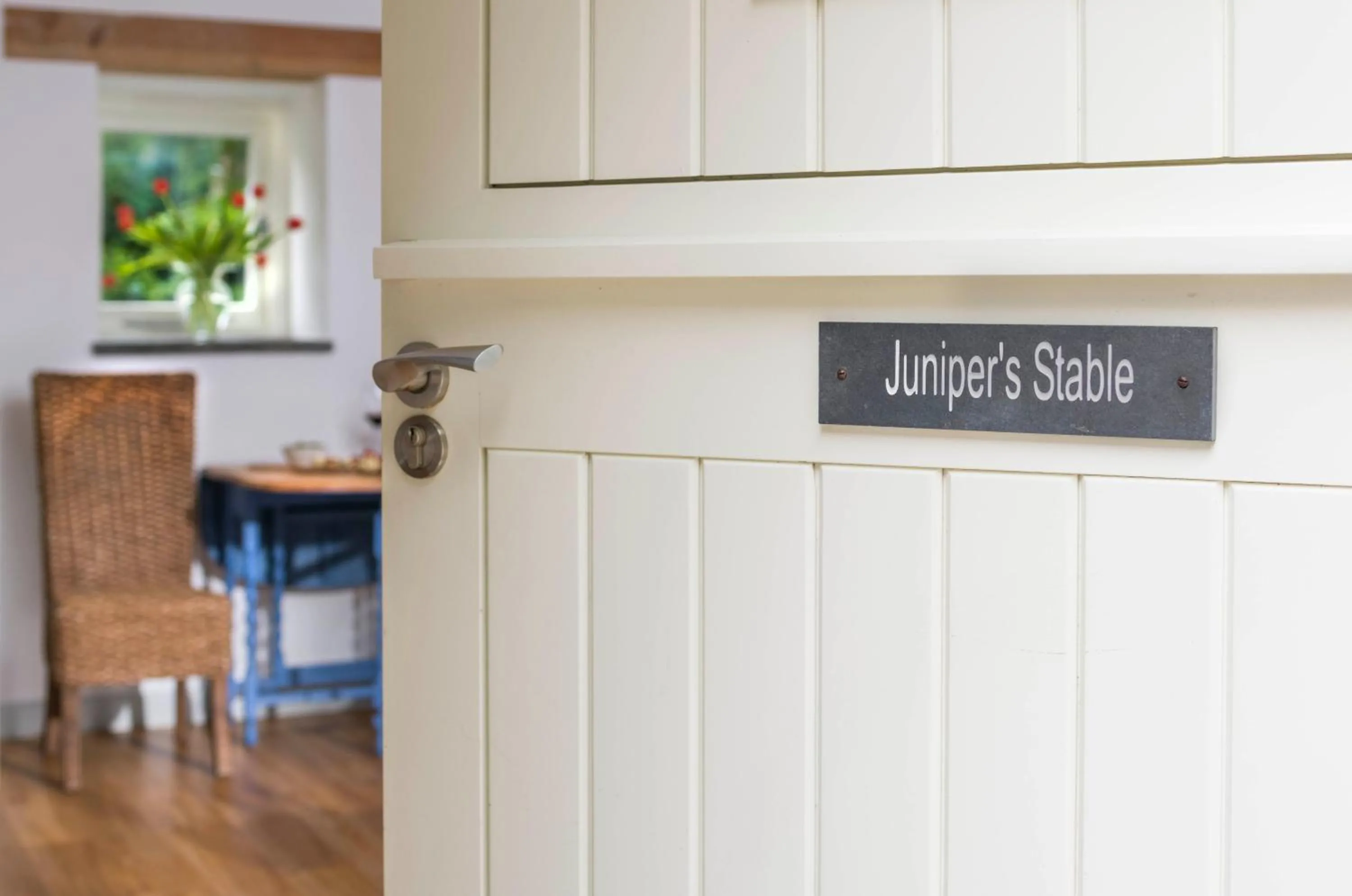 Decorative detail in Red River Stables - Peaceful, beautiful grounds, swimming pool, central location for West Cornwall