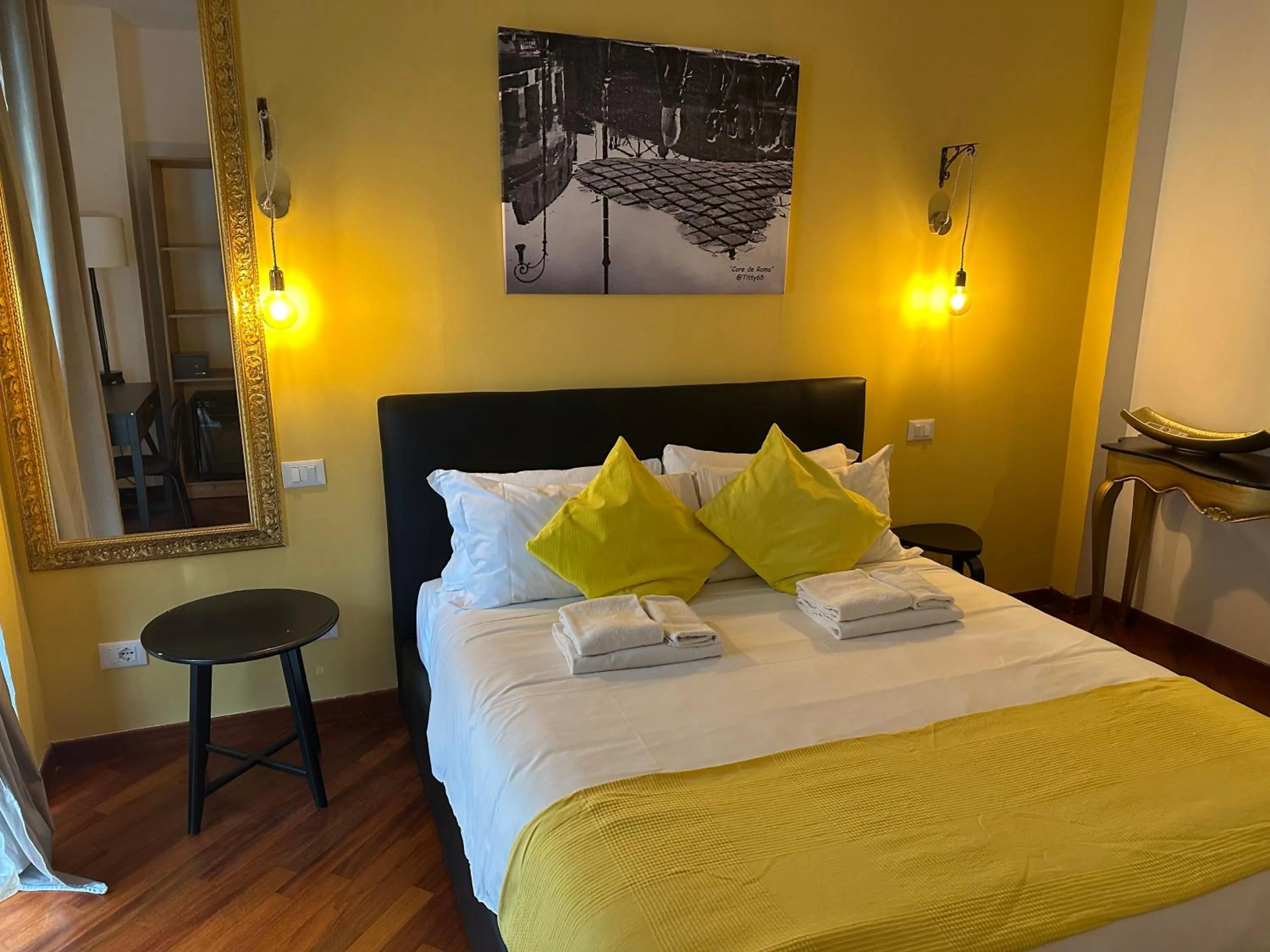 Bed in Vatican QG Rooms