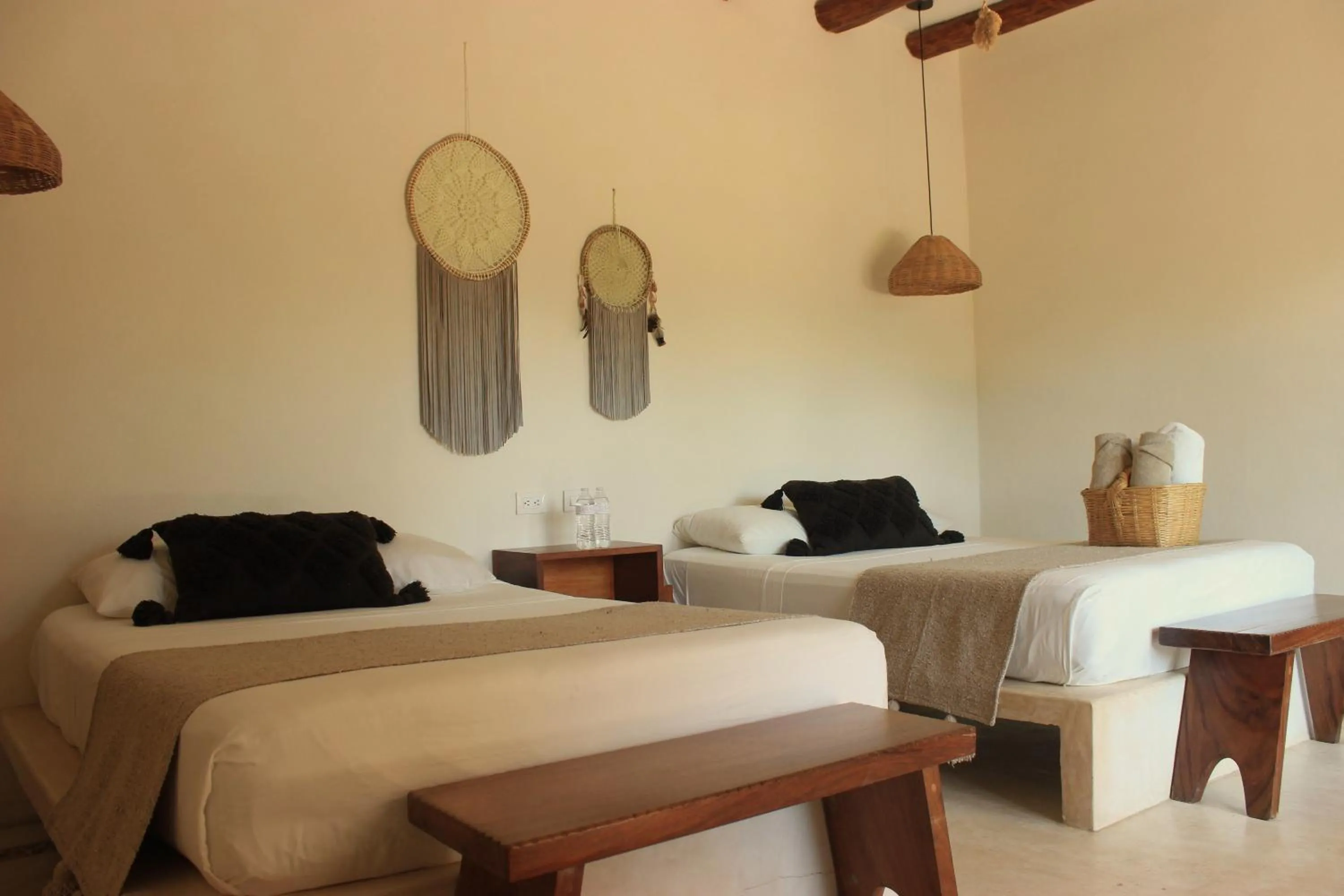 Twin Room with Pool View in Tierra Mia Boutique Hotel