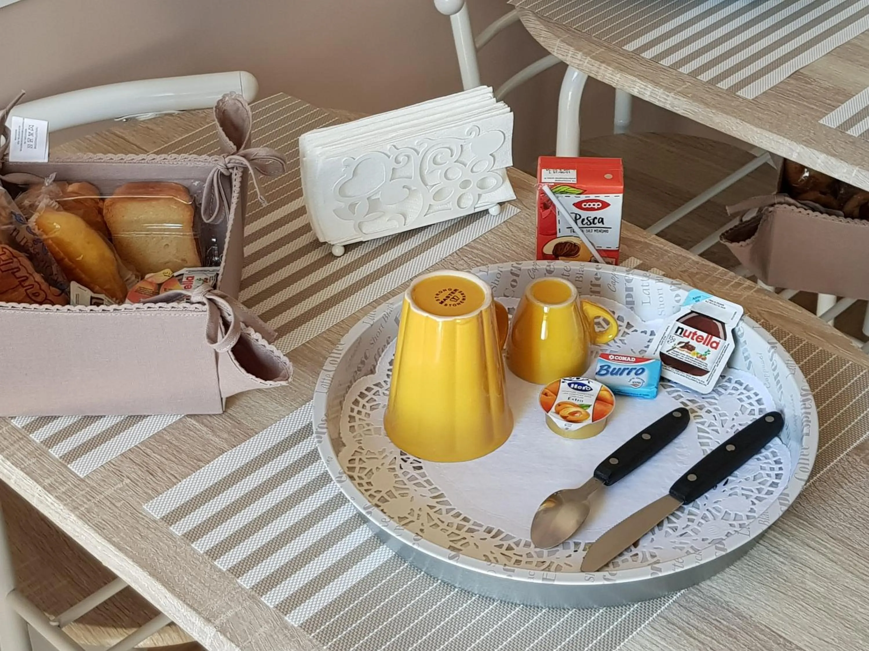 Continental breakfast in B&B I Tre Sensi