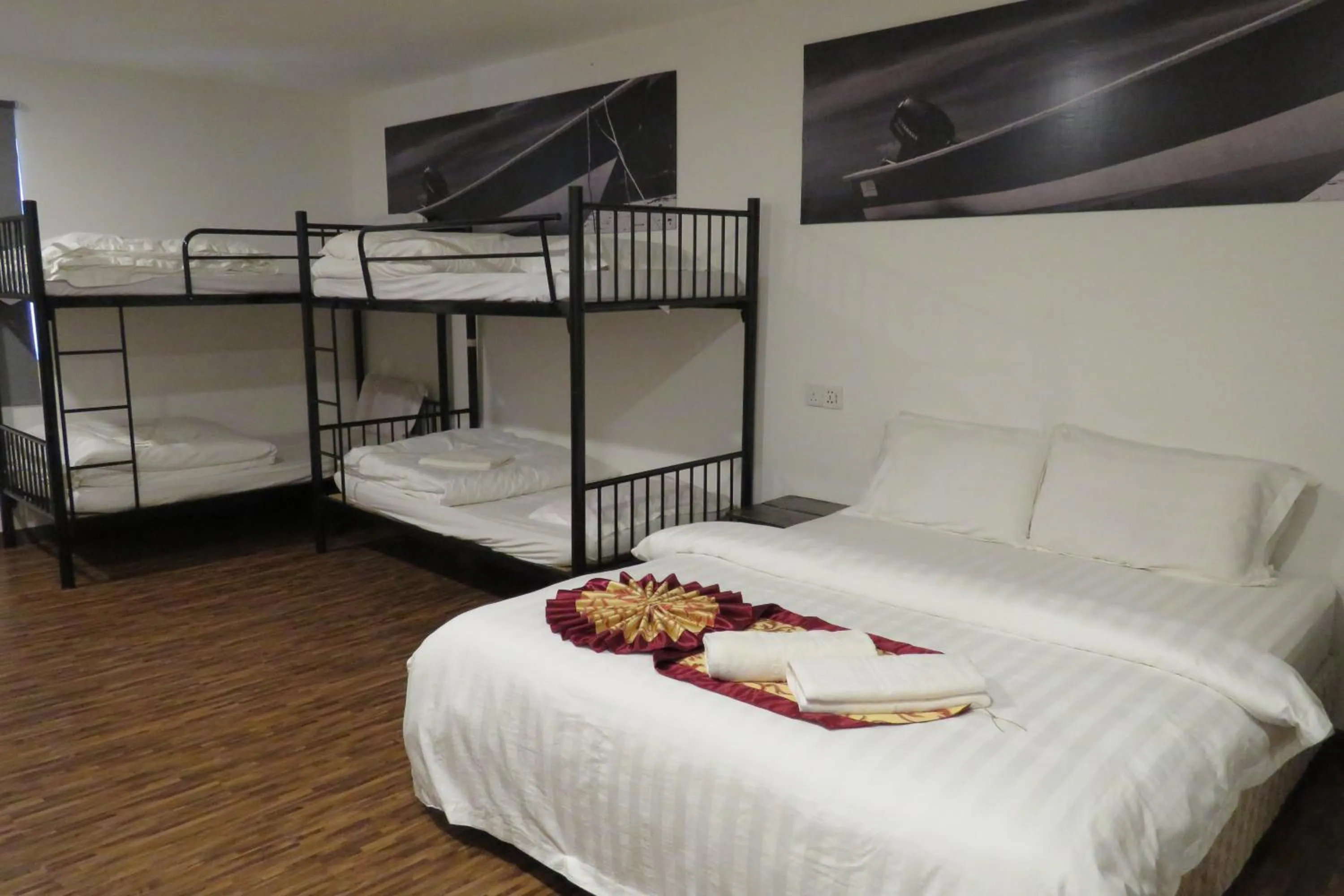 Bed in The Barat Tioman Beach Resort