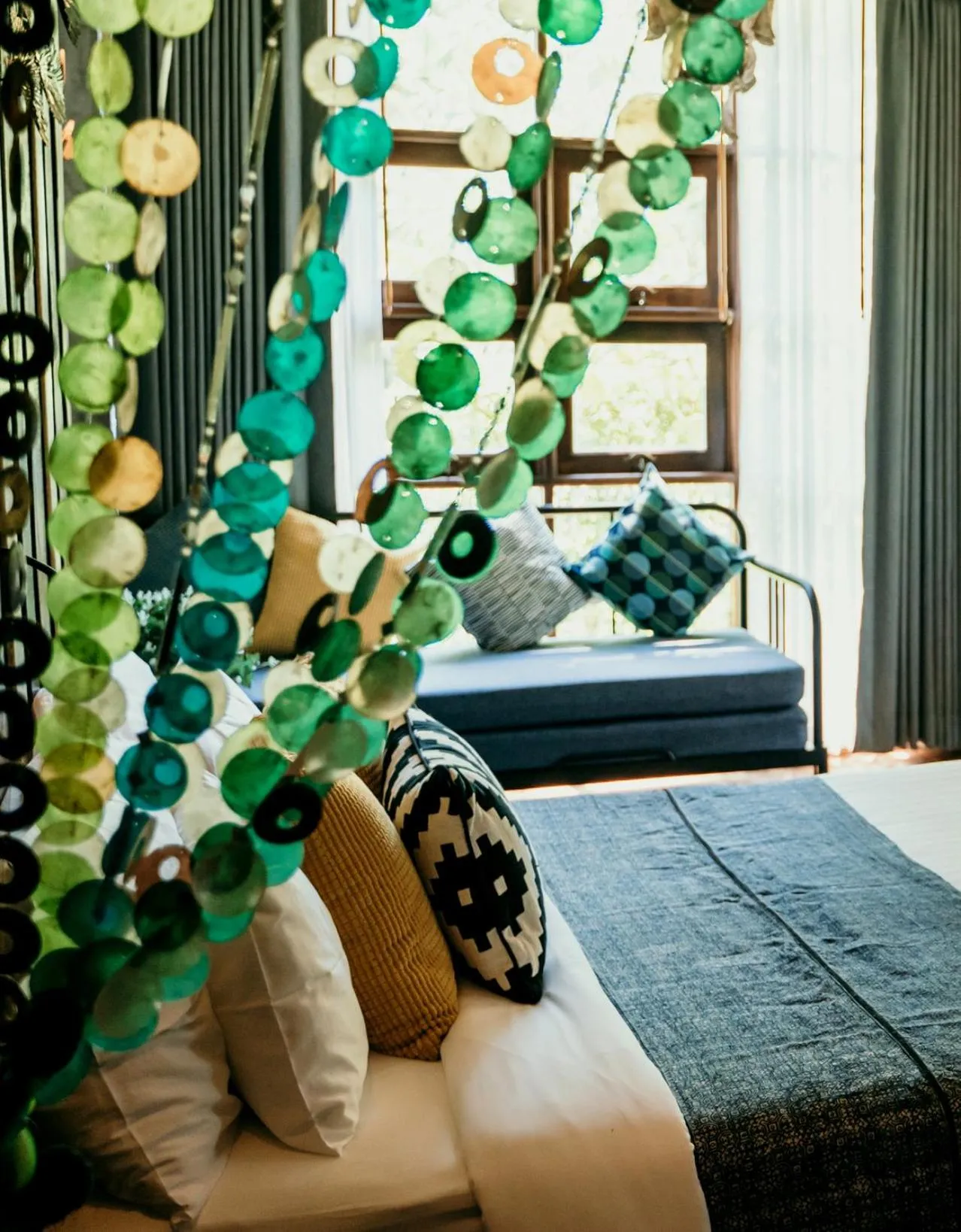 Decorative detail, Bed in Sand in My Shoes Beach Loft