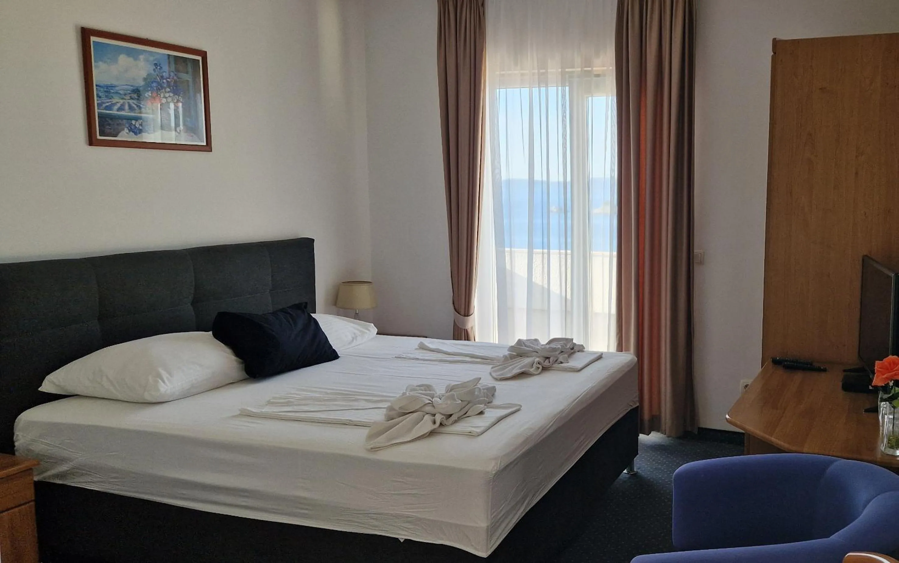 Bed in Hotel Viktorija