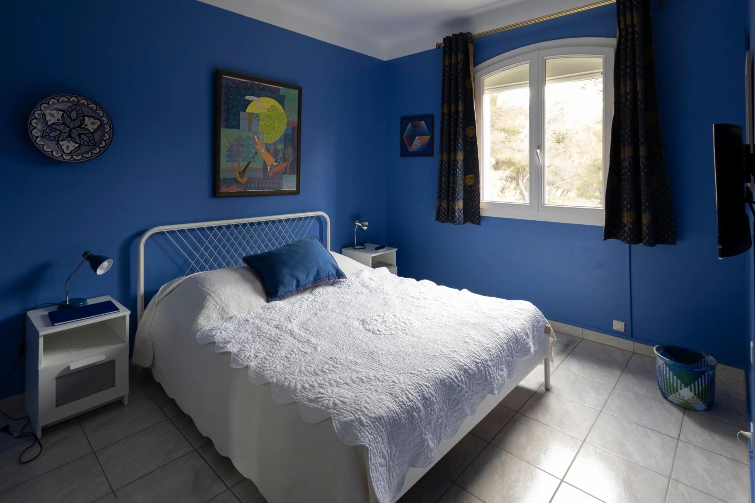 Bedroom, Bed in Villa Violette