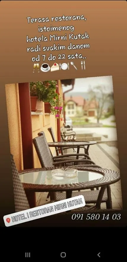 Balcony/Terrace in Hotel Mirni Kutak