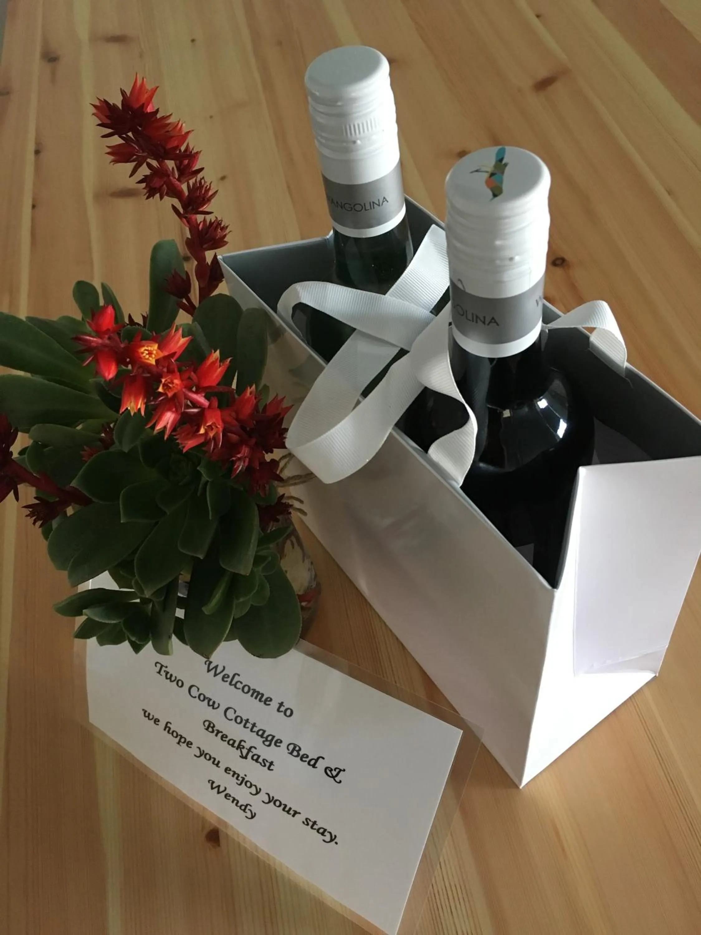 Guests in Two Cow Cottage Bed & Breakfast