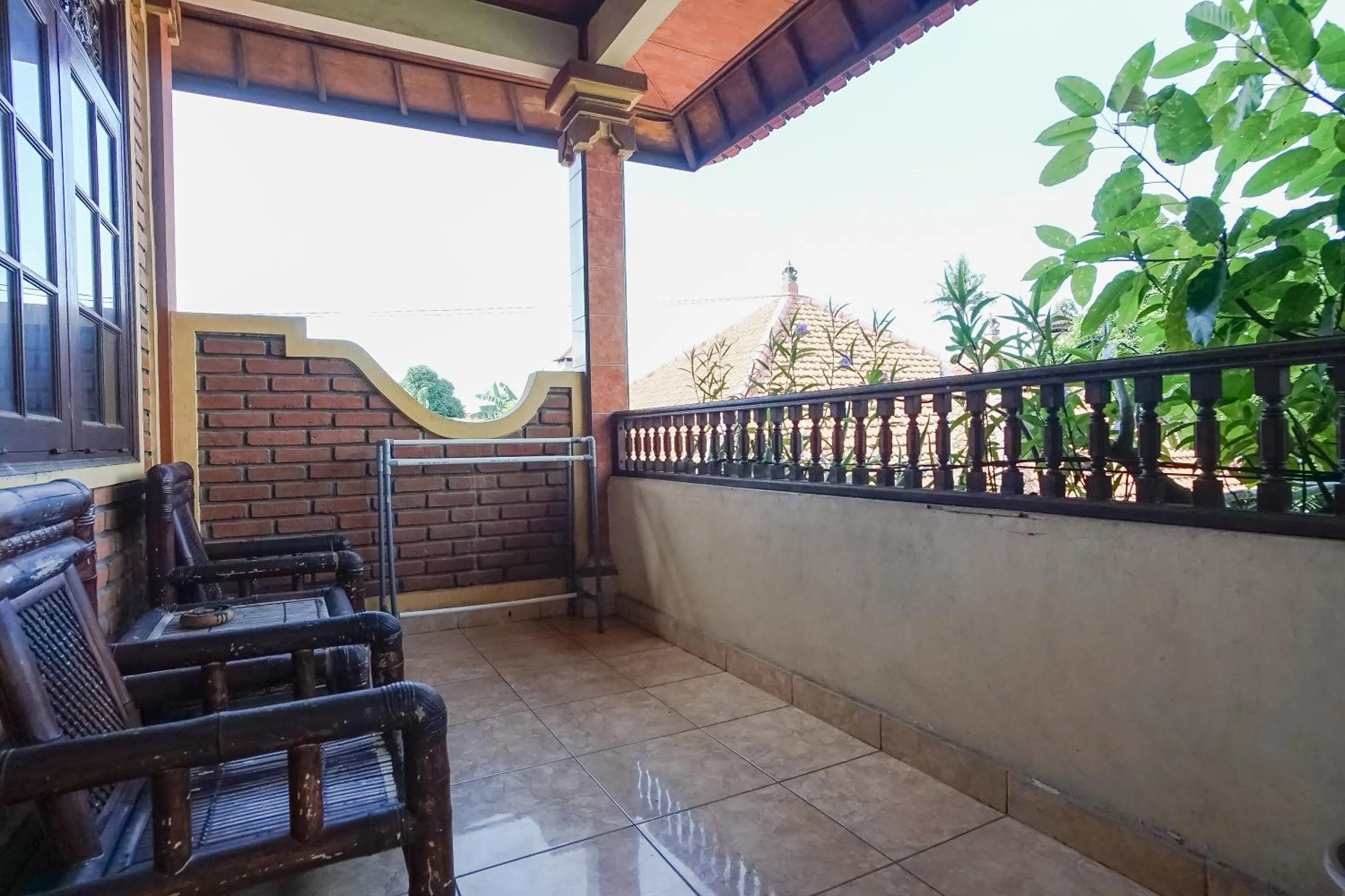 Balcony/Terrace in Indopurejoy House - Komala Indah Cottages
