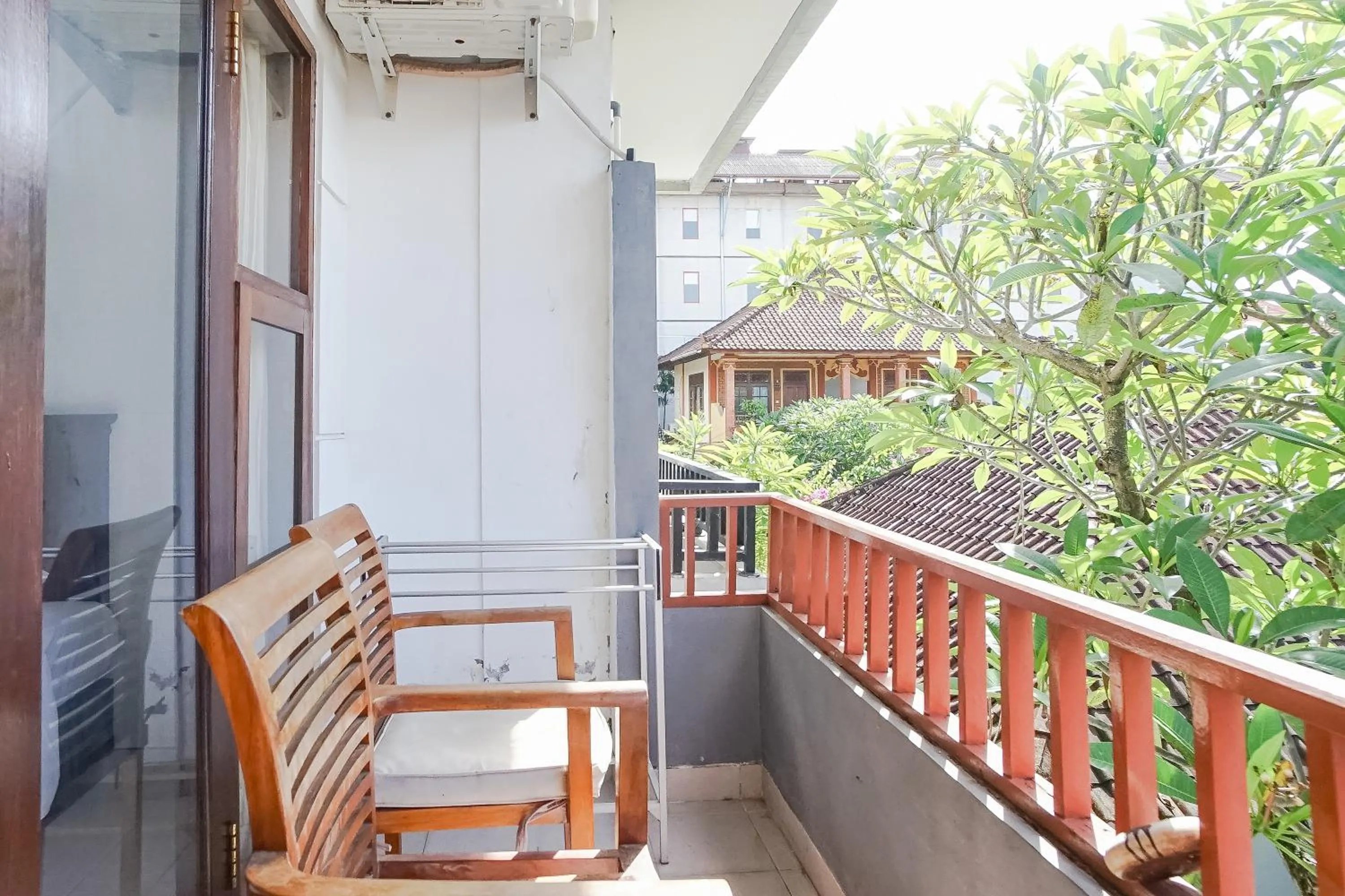 Balcony/Terrace in Indopurejoy House - Komala Indah Cottages