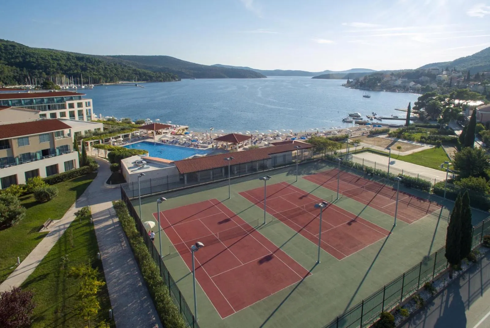 Tennis court in Admiral Grand Hotel