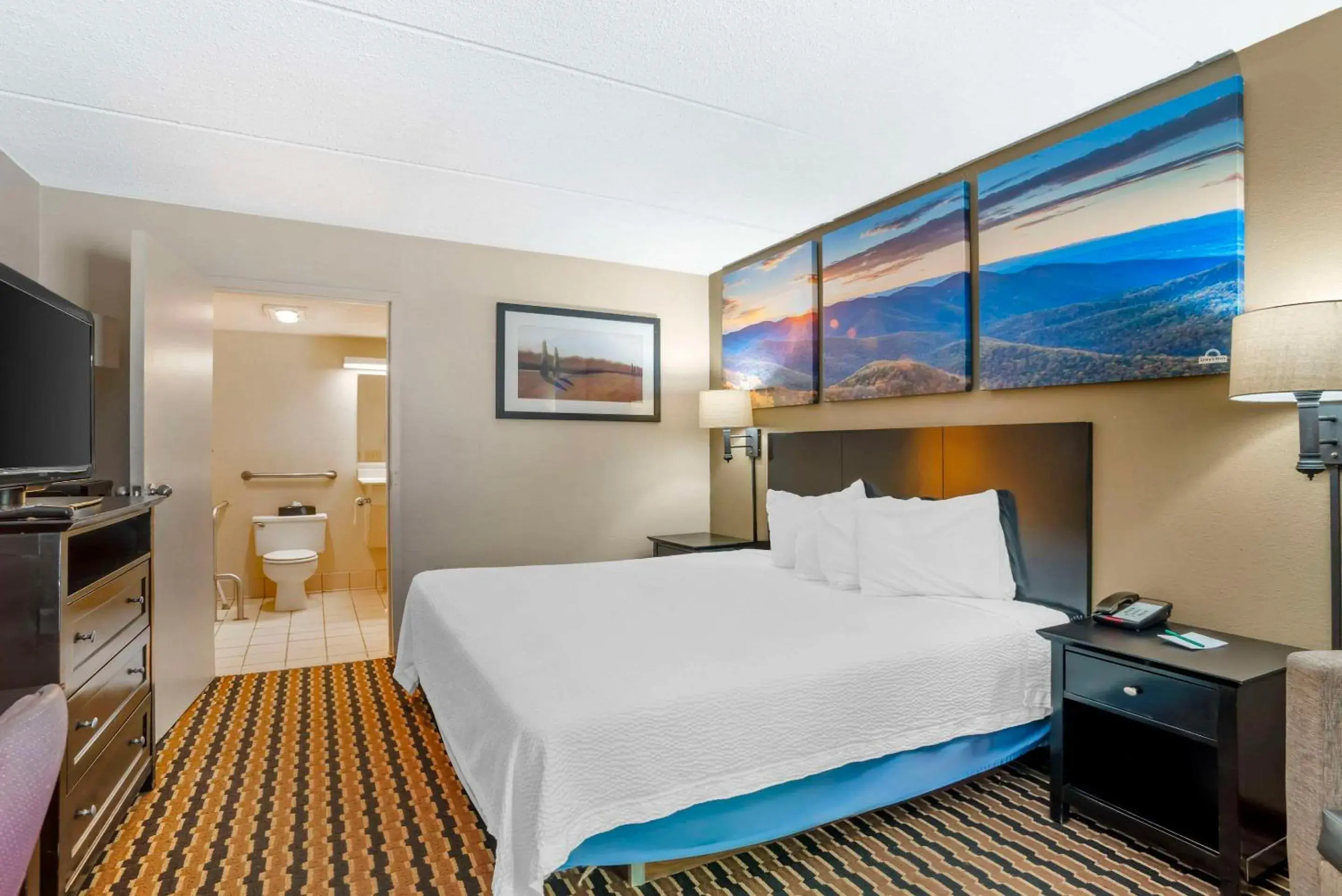 Bedroom, Bed in Quality Inn near Speedway Bedroom, Bed in Quality Inn near Speedway