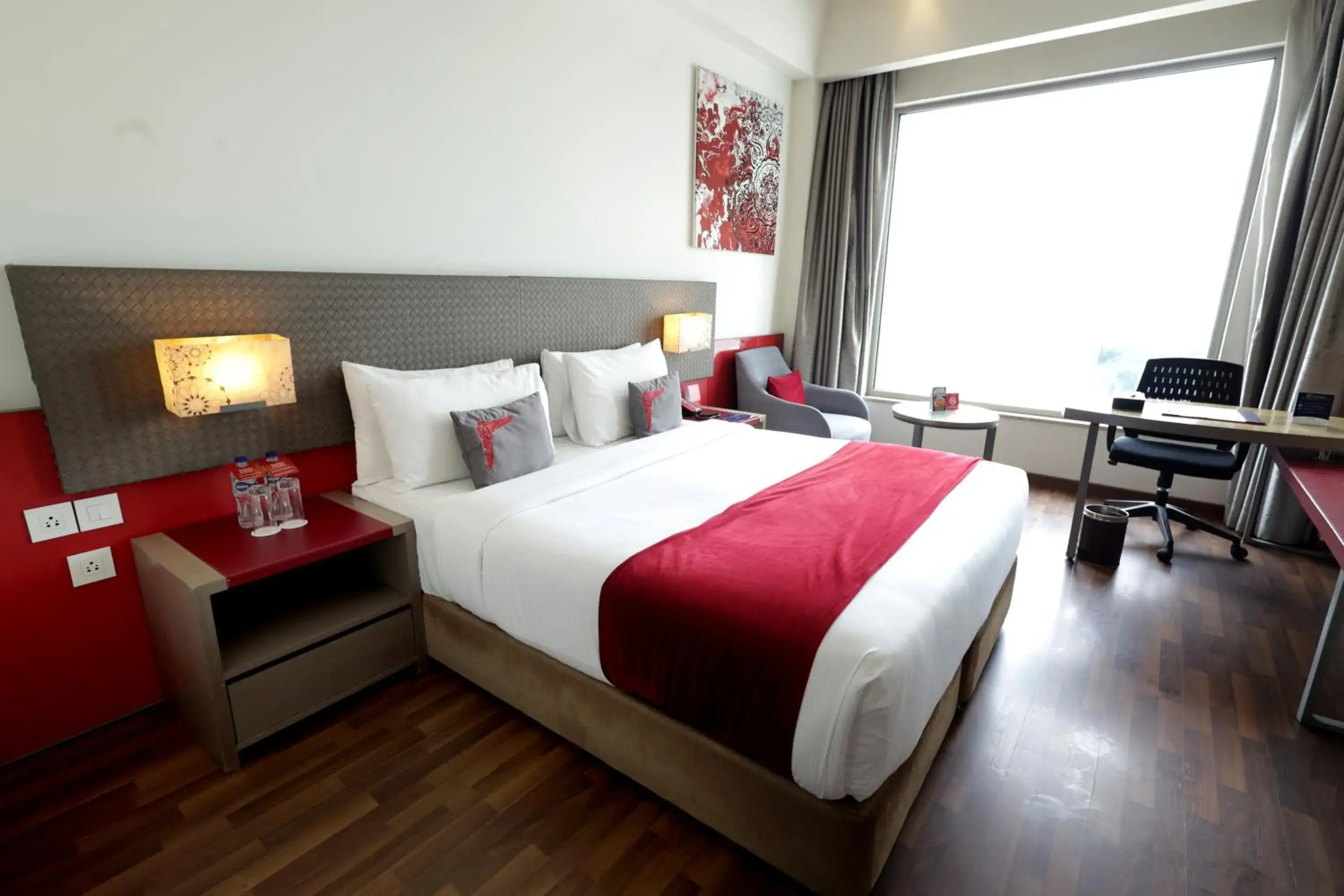 Bedroom, Bed in Ramada by Wyndham Lucknow Hotel and Convention Center Bedroom, Bed in Ramada by Wyndham Lucknow Hotel and Convention Center