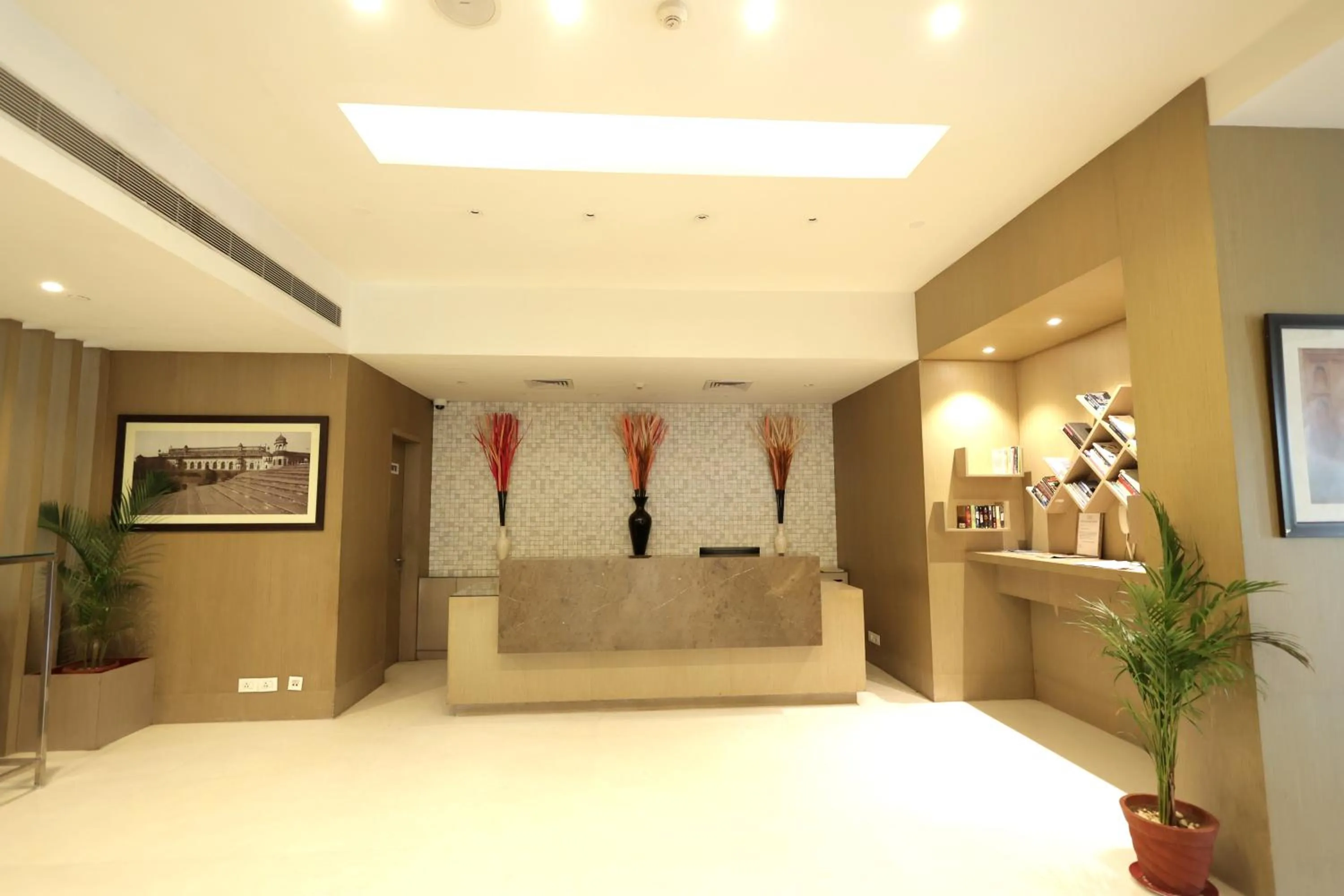 Lobby or reception in Ramada by Wyndham Lucknow Hotel and Convention Center