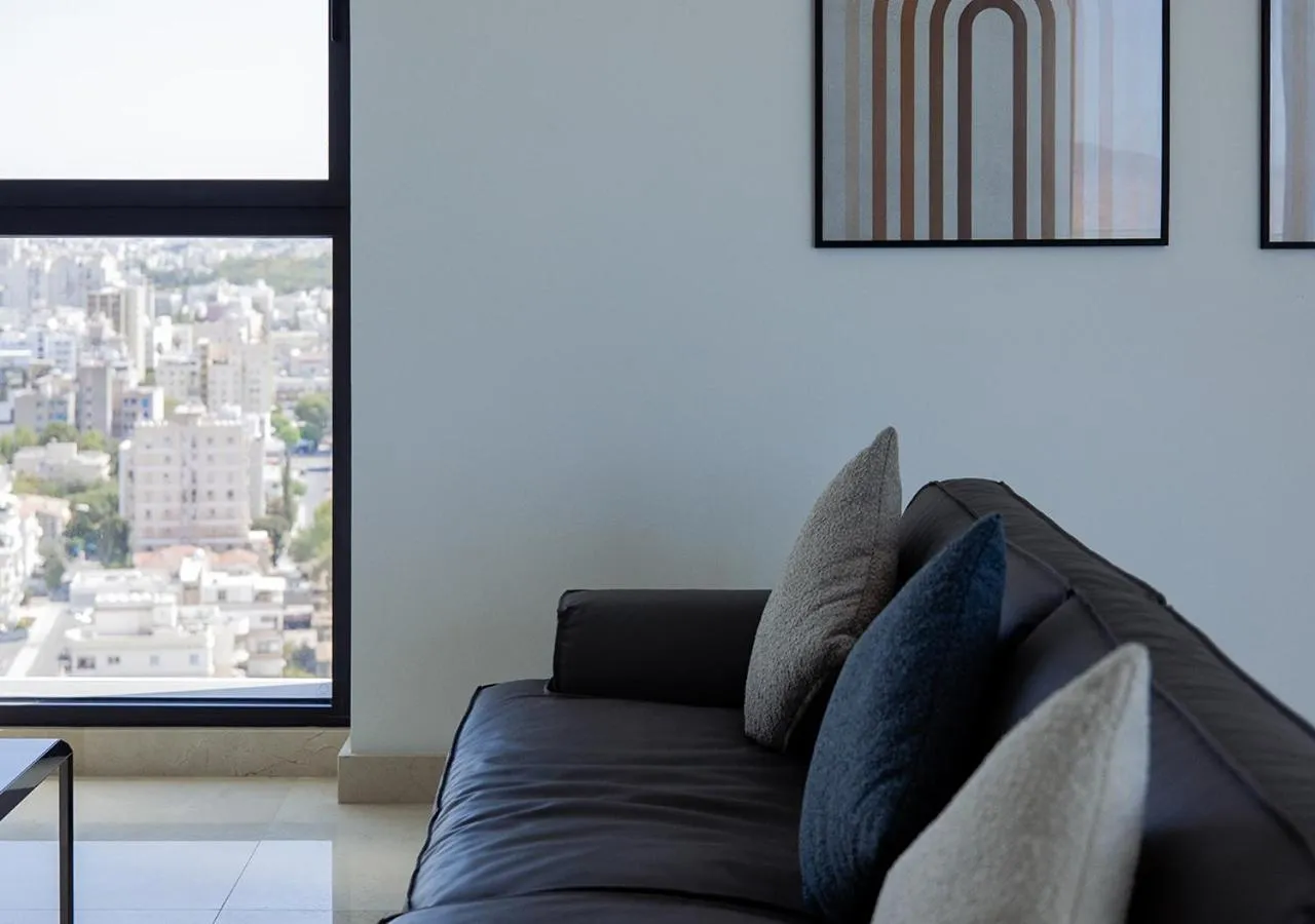Living room in Nicosia Central Park Residences