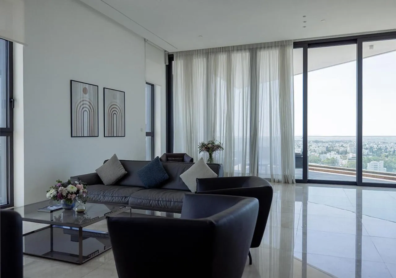 Living room in Nicosia Central Park Residences