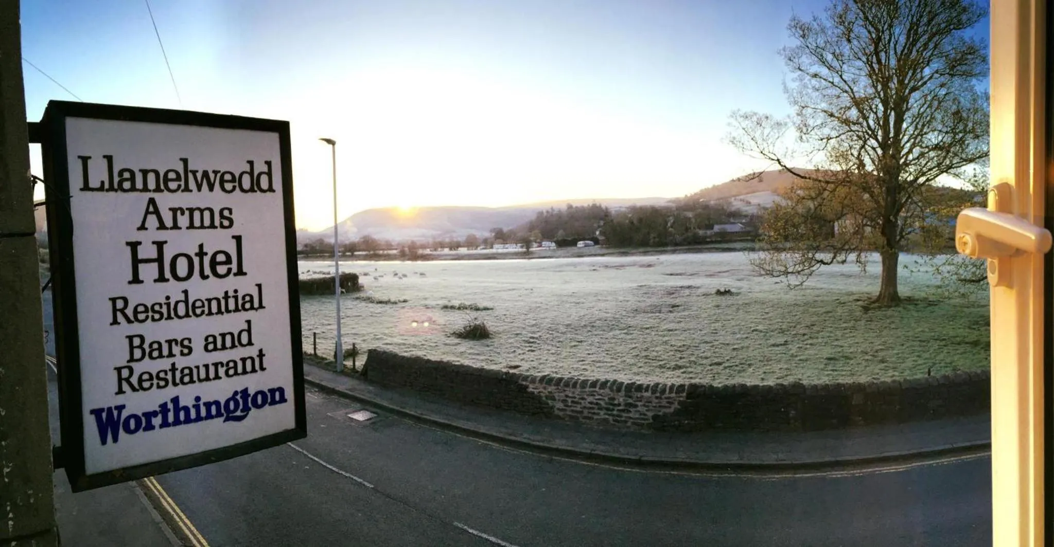 Mountain view in The Llanelwedd Arms Hotel