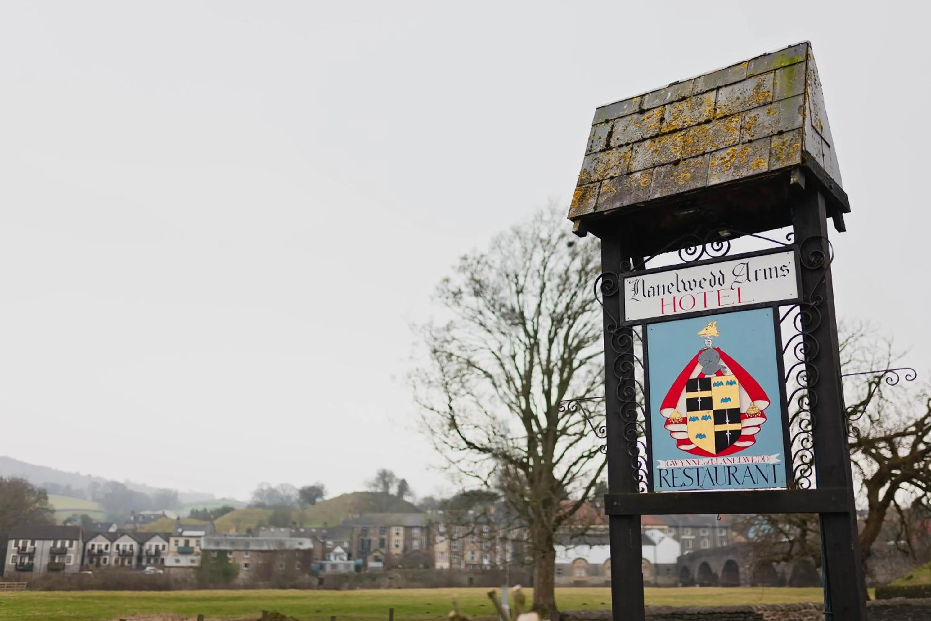 Garden in The Llanelwedd Arms Hotel