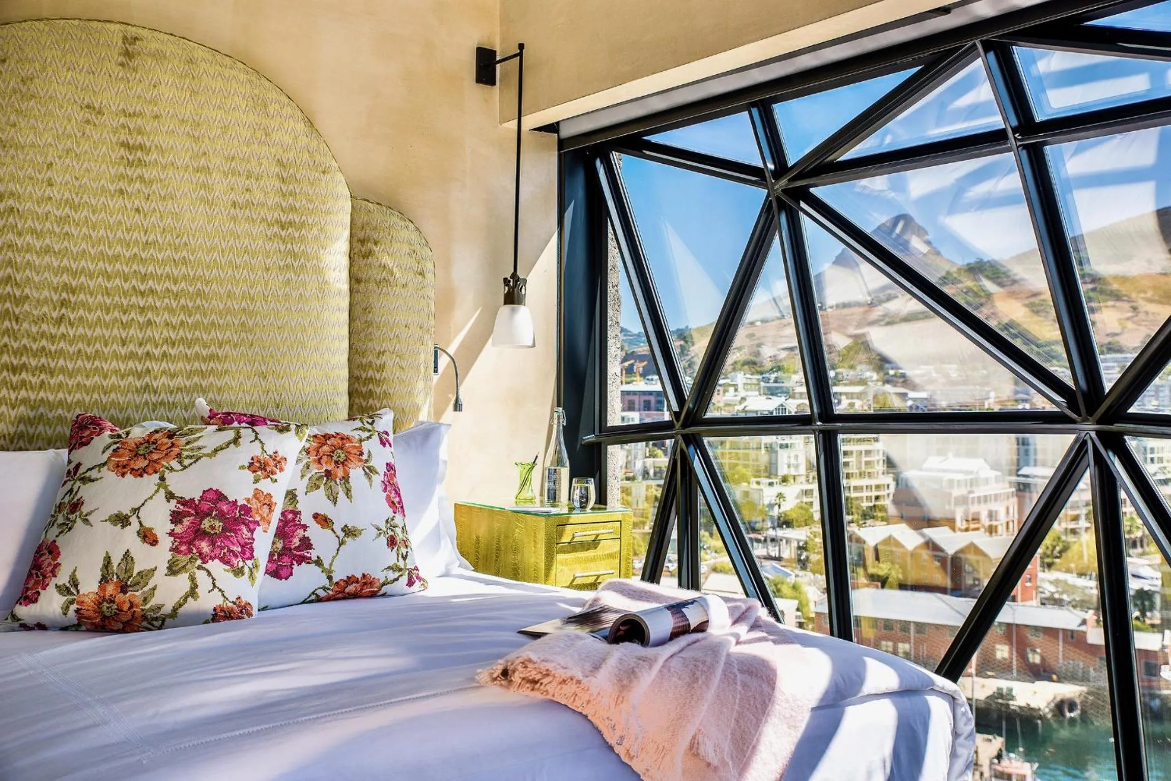 Bed in The Silo Hotel