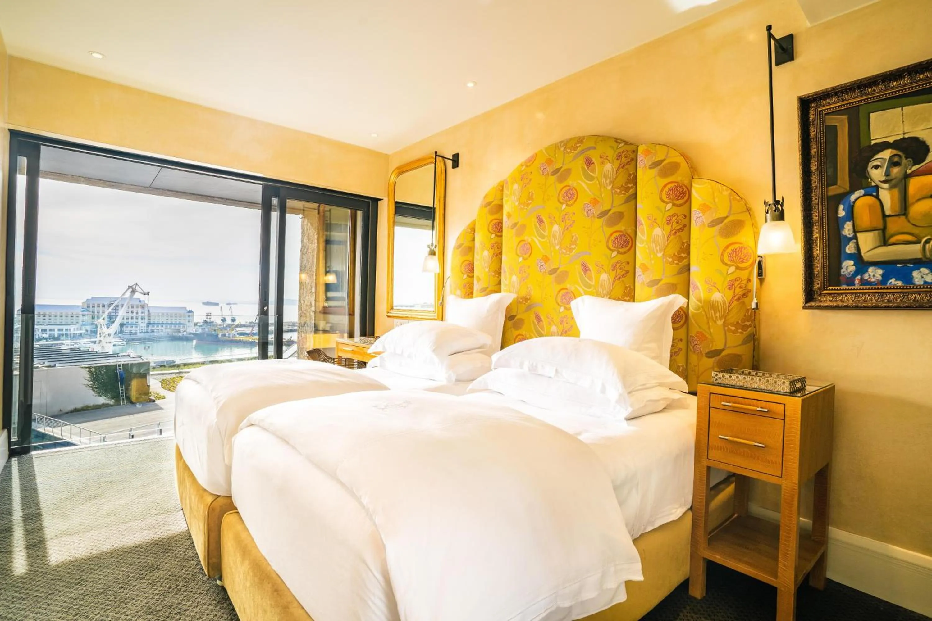 Bed in The Silo Hotel