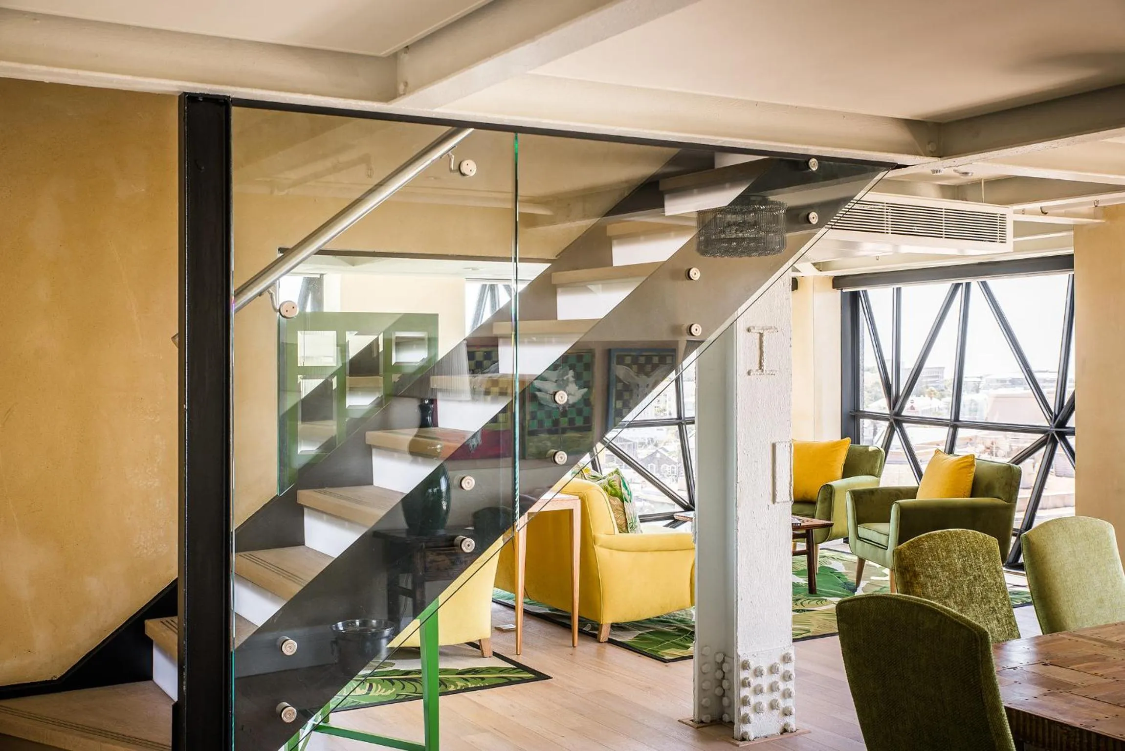 Living room in The Silo Hotel