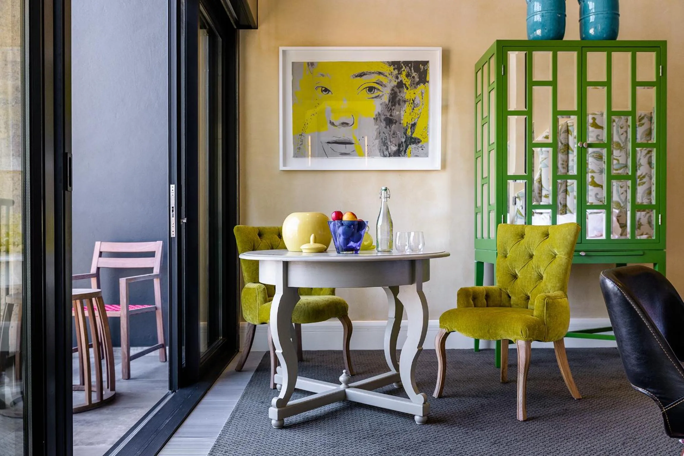 Living room in The Silo Hotel