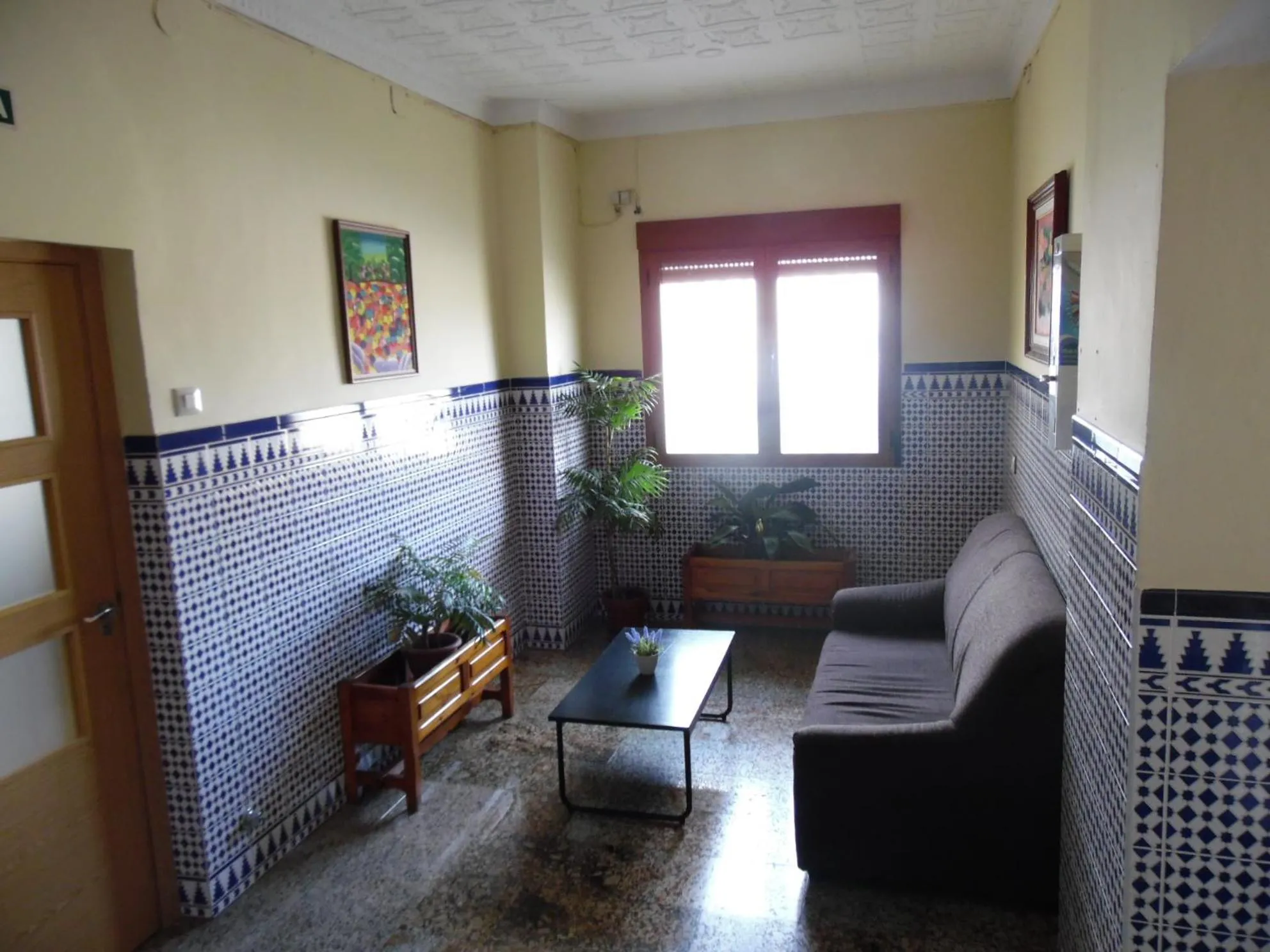 Lobby or reception in Hostal Arias